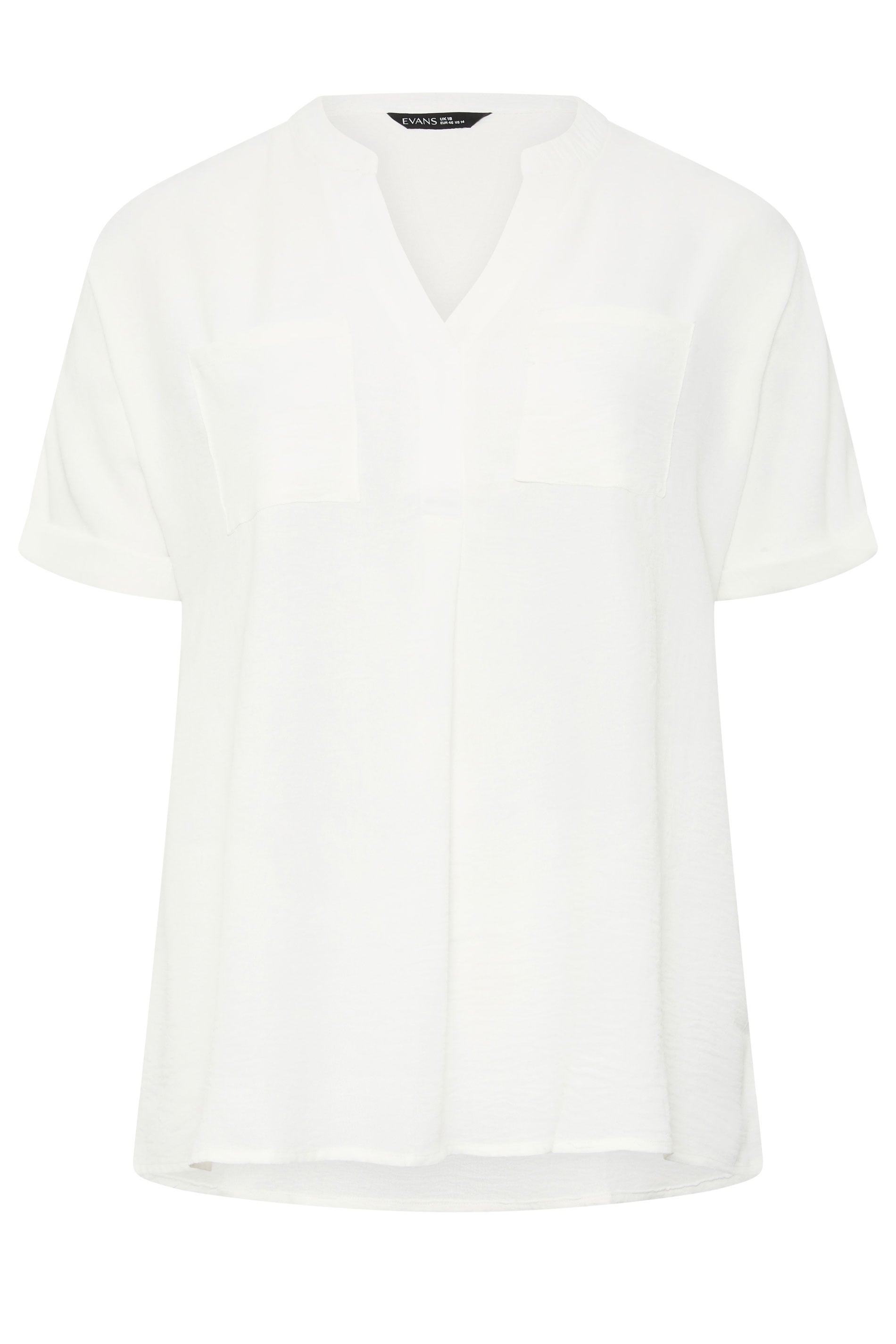 EVANS Plus Size 2 Pack Black And White Utility Shirts | Evans 8