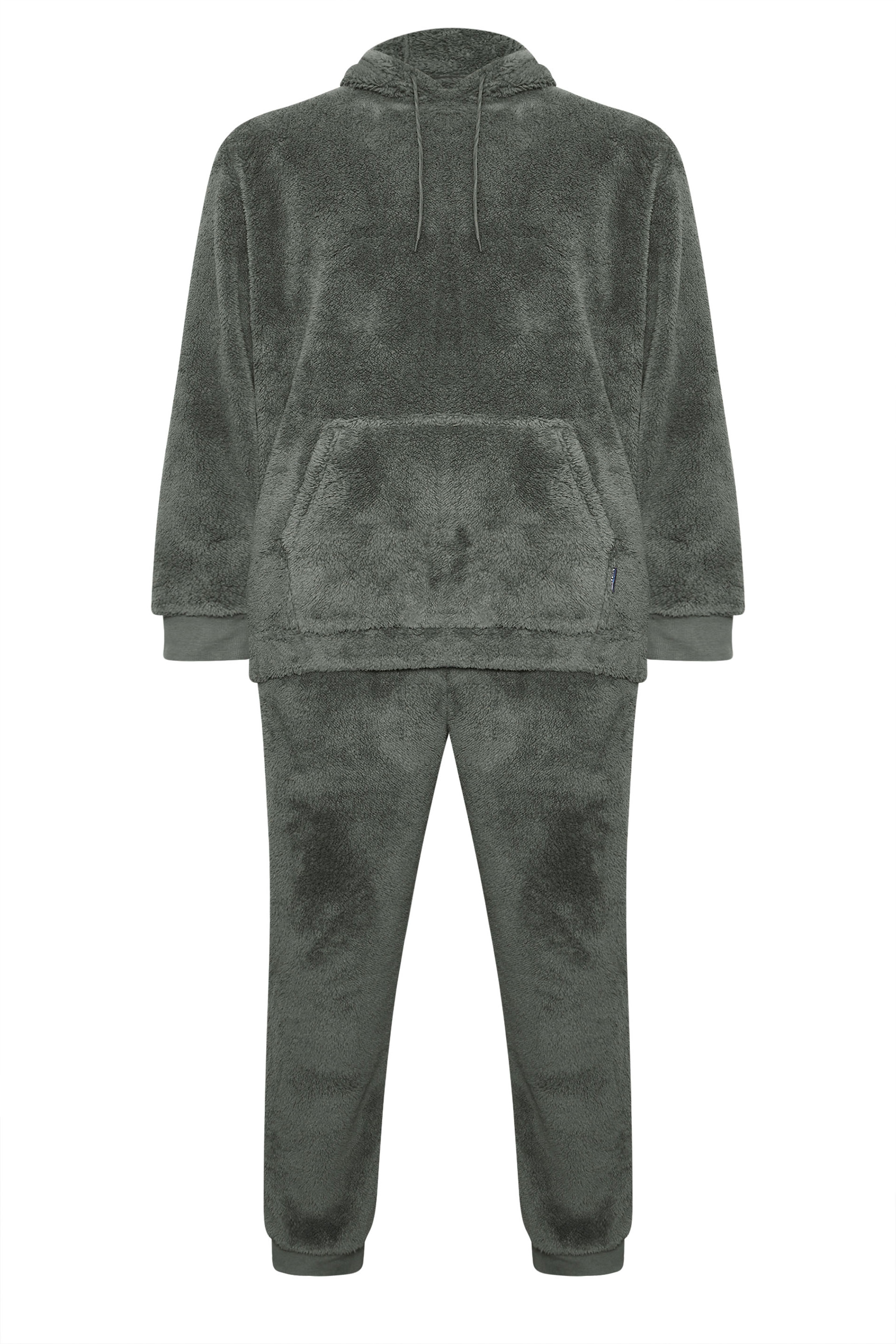 BadRhino Big & Tall Charcoal Grey Super Soft Borg Lounge Set | BadRhino 6