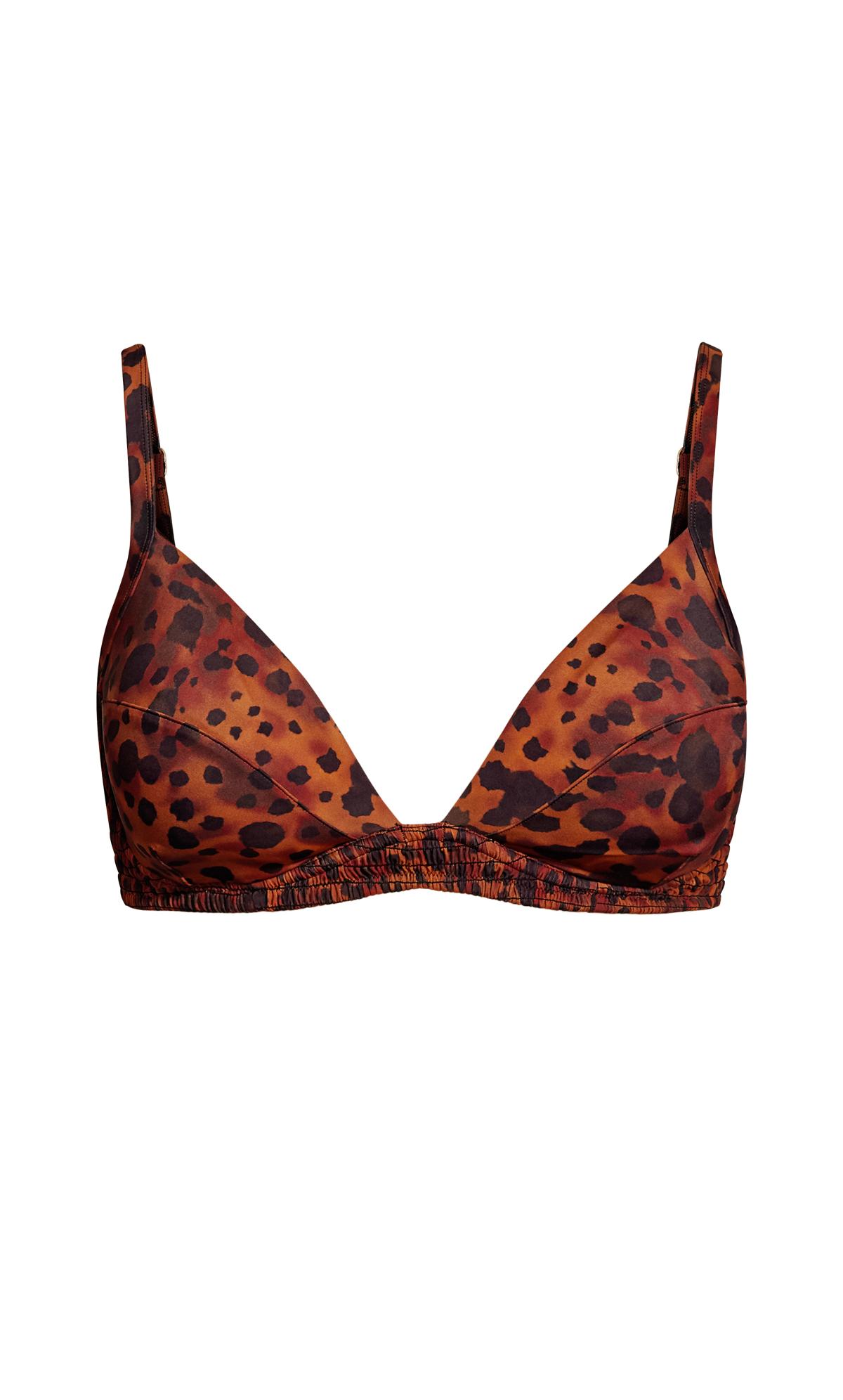 Plus Size Vibeka Leopard Print Bikini Top 2