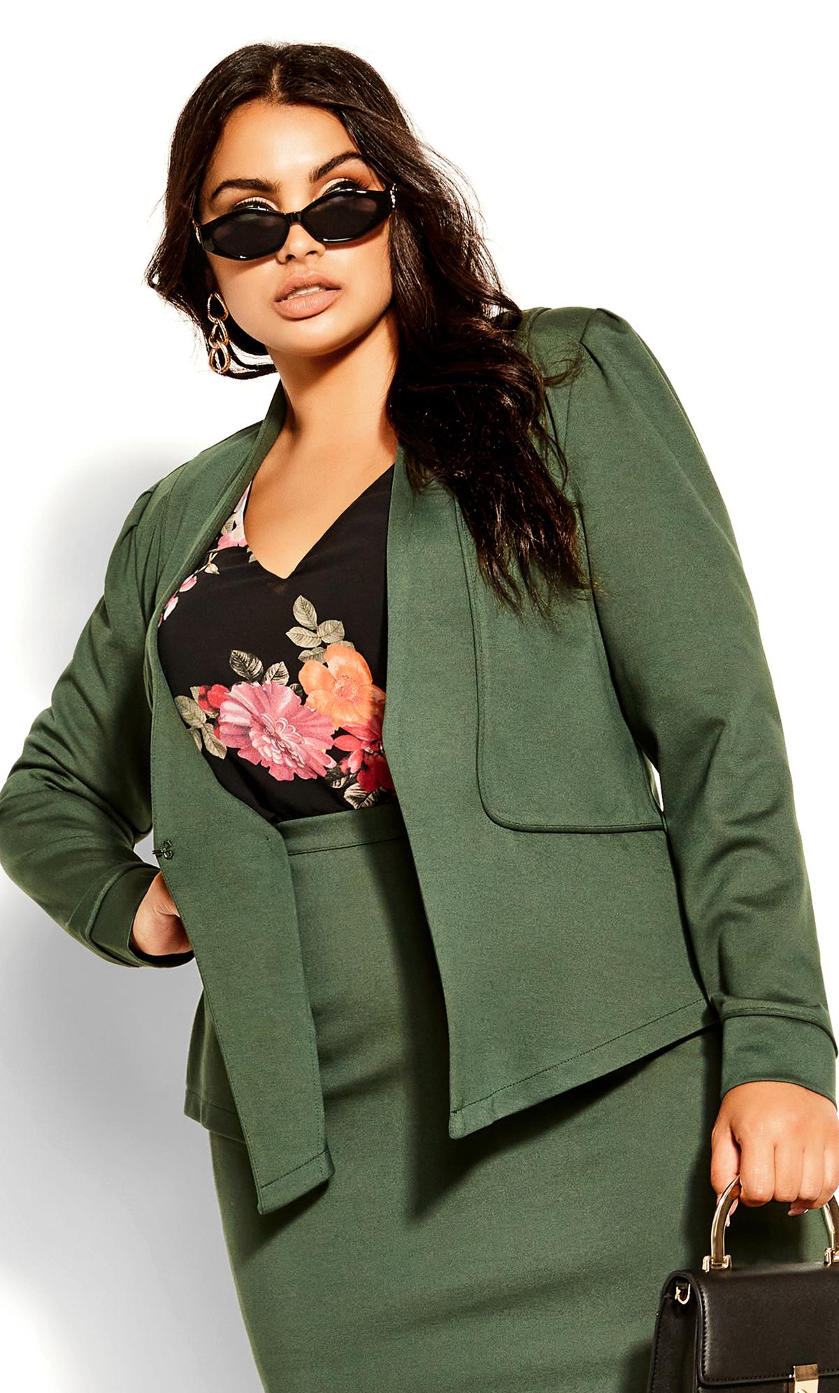 Piping Praise Teal Structured Jacket 3