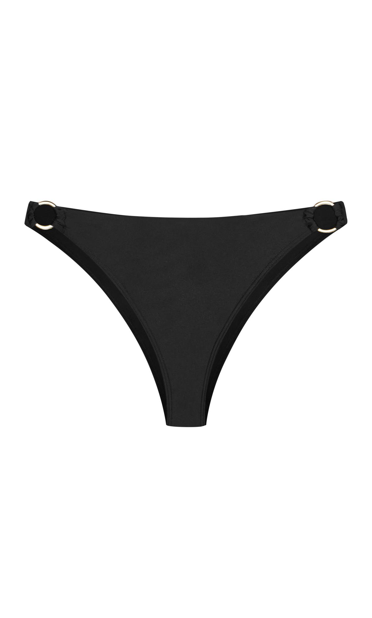 Plus Size Black Bikini Brief 2