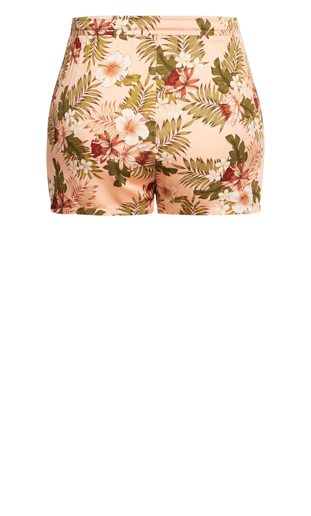 Pink Tropical Floral Sleepwear Shorts 3