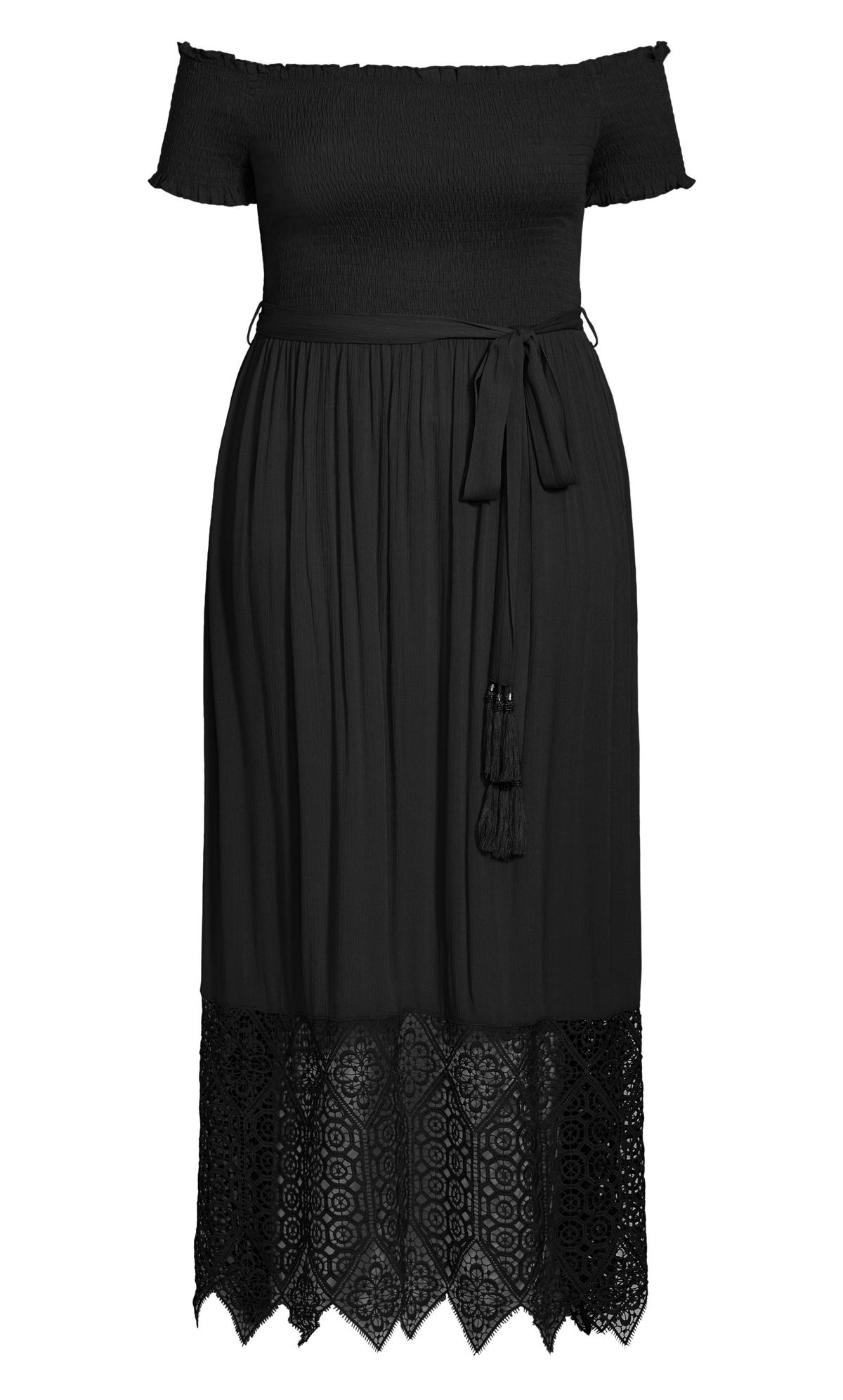 Evans Black Lace Maxi Dress 3