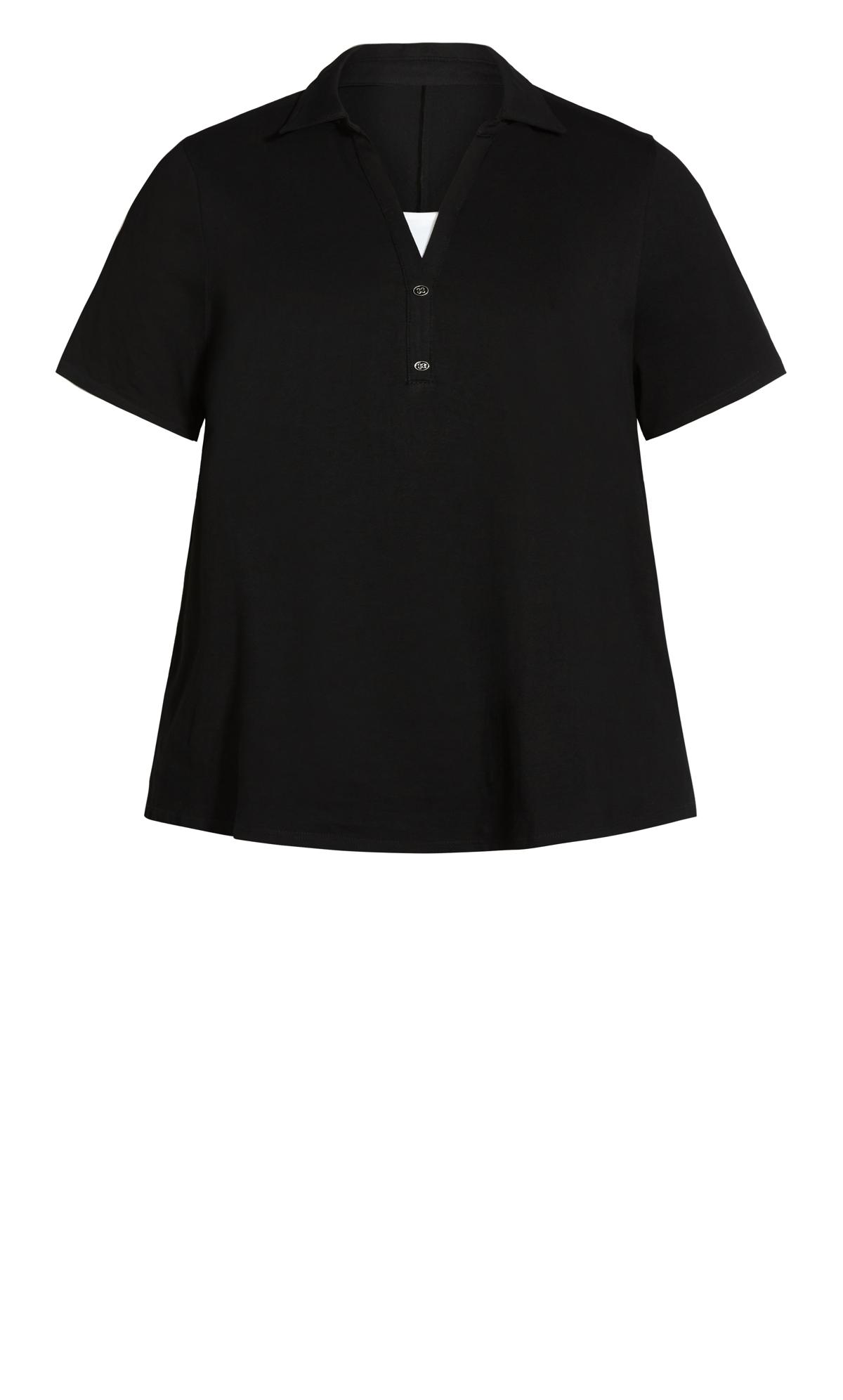 Evans Black 2 in 1 Polo T-Shirt 2