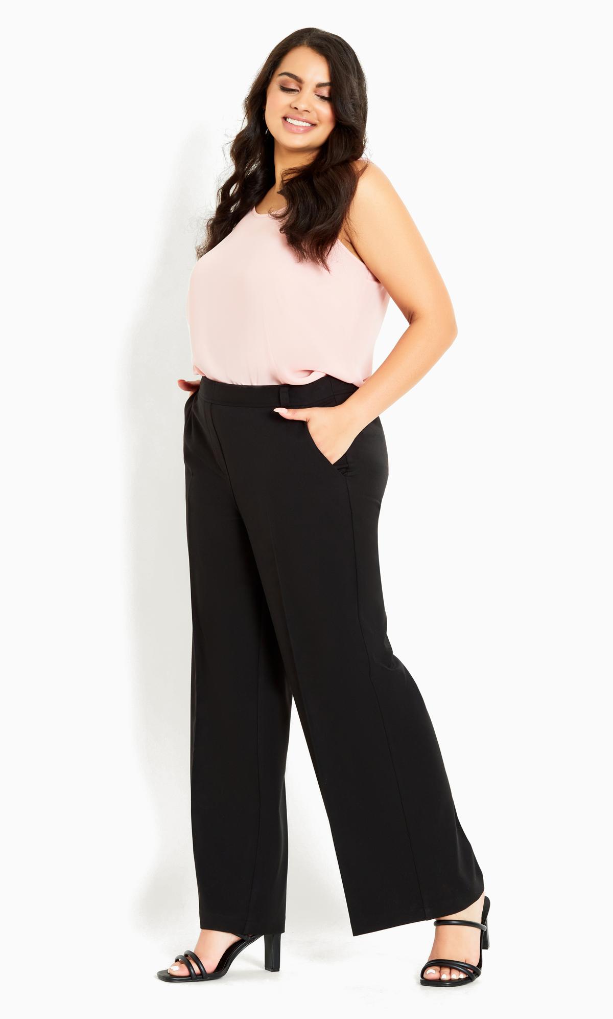 Plus Size Wide Leg Trousers, Palazzo Trousers