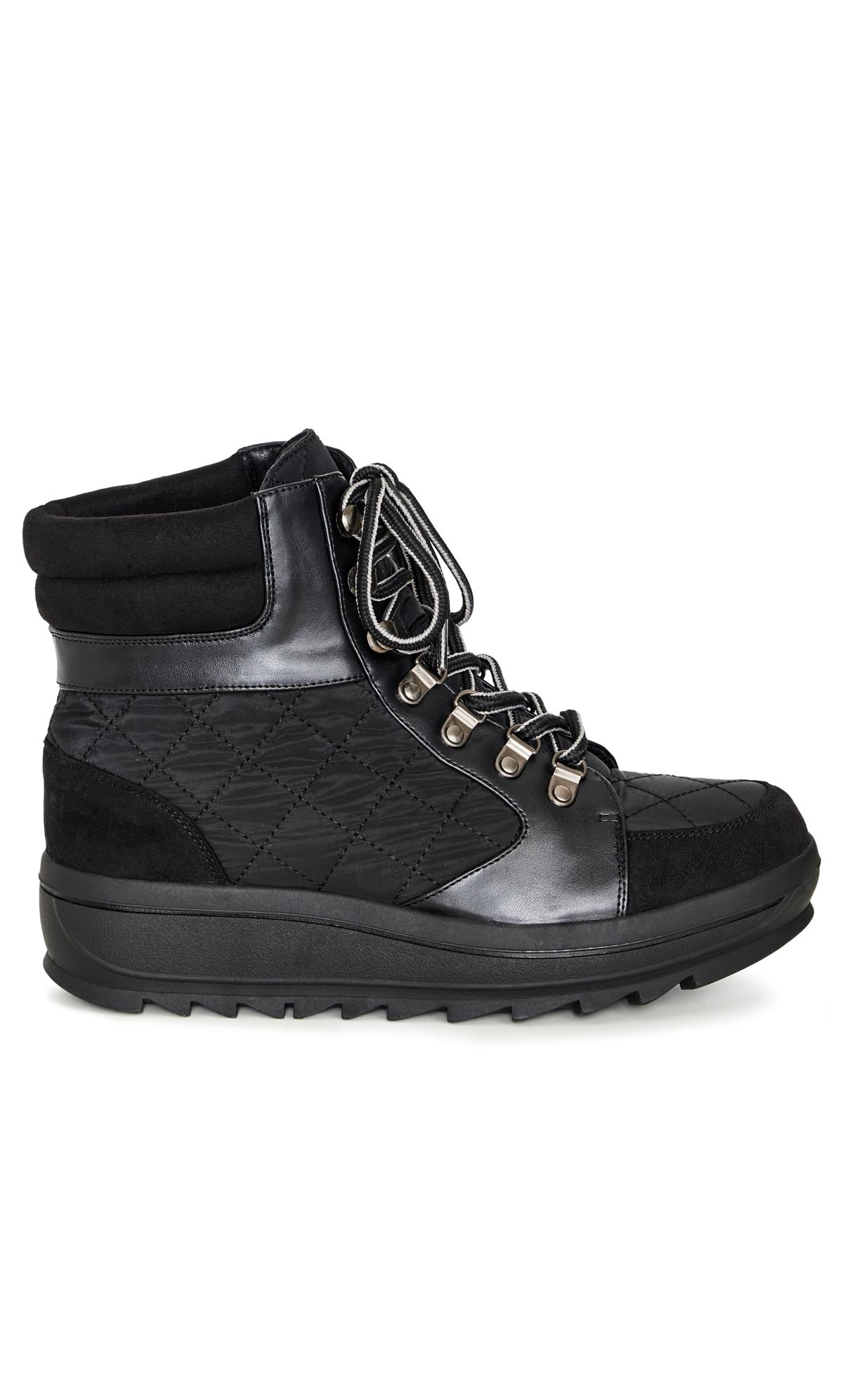 Piper Black Wide Fit Winter Boot 1
