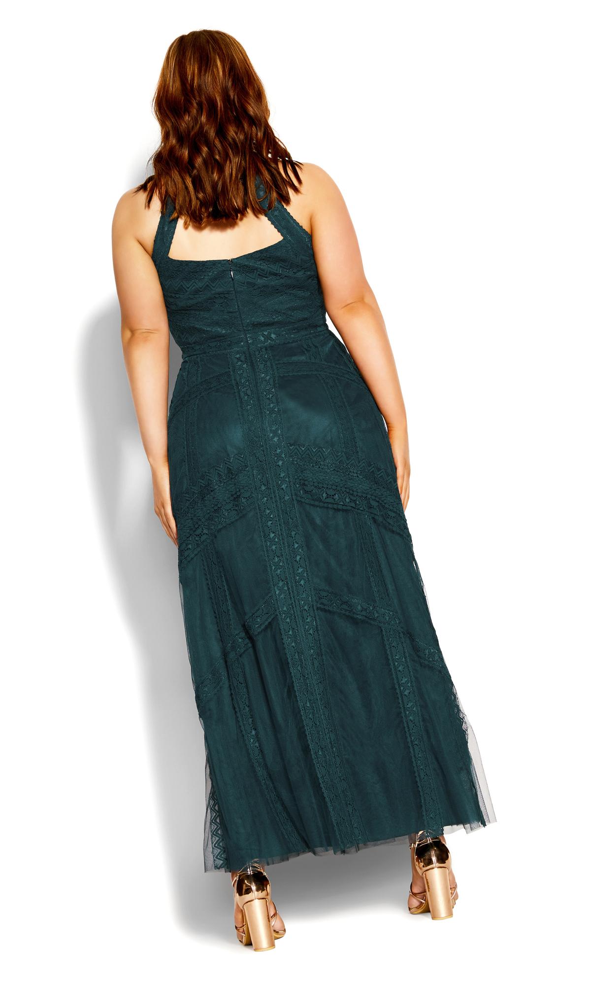 Divine Whimsy Emerald Maxi Dress 3