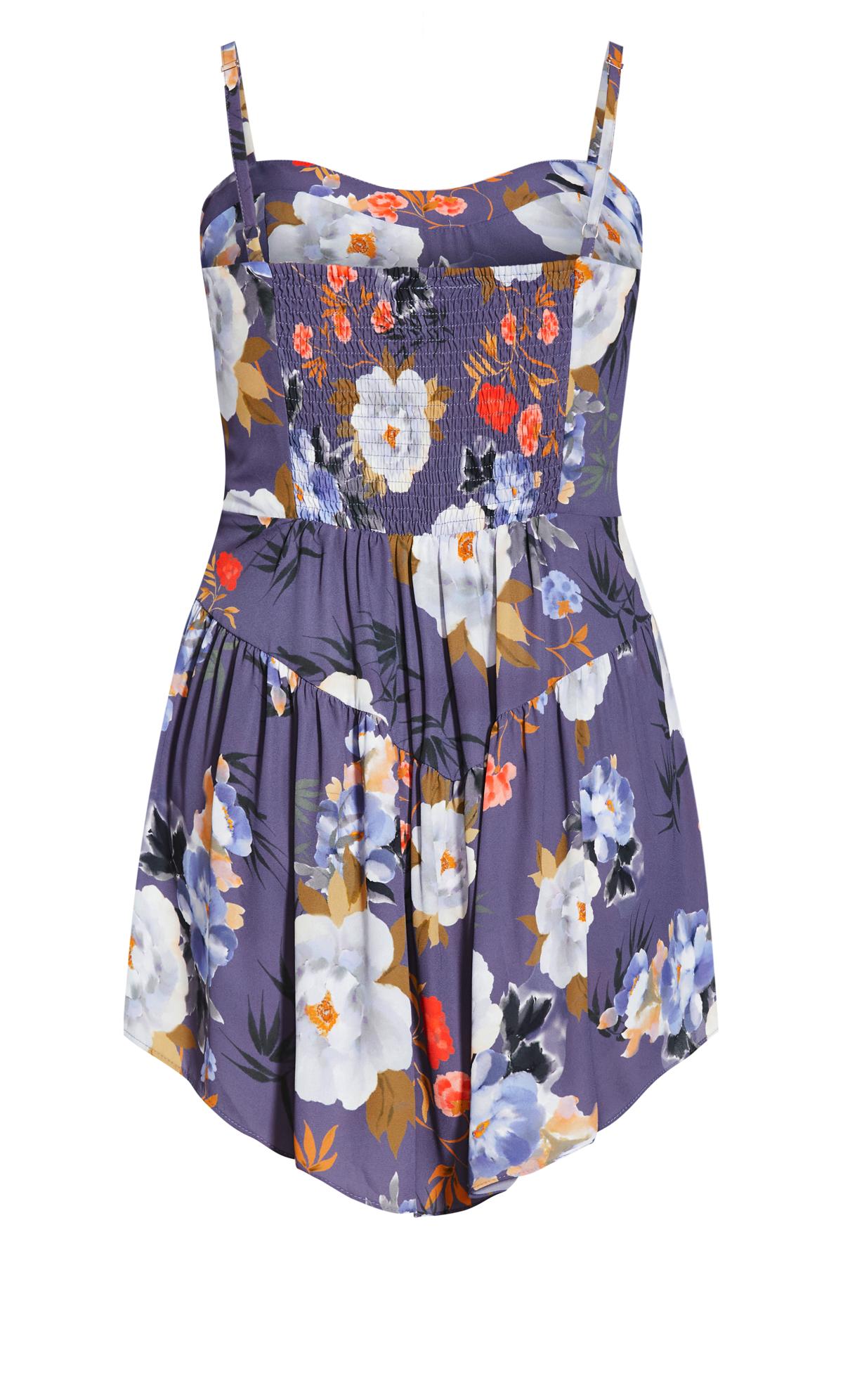 Willow Lilac Floral Sheer Overlay Mini Playsuit 3