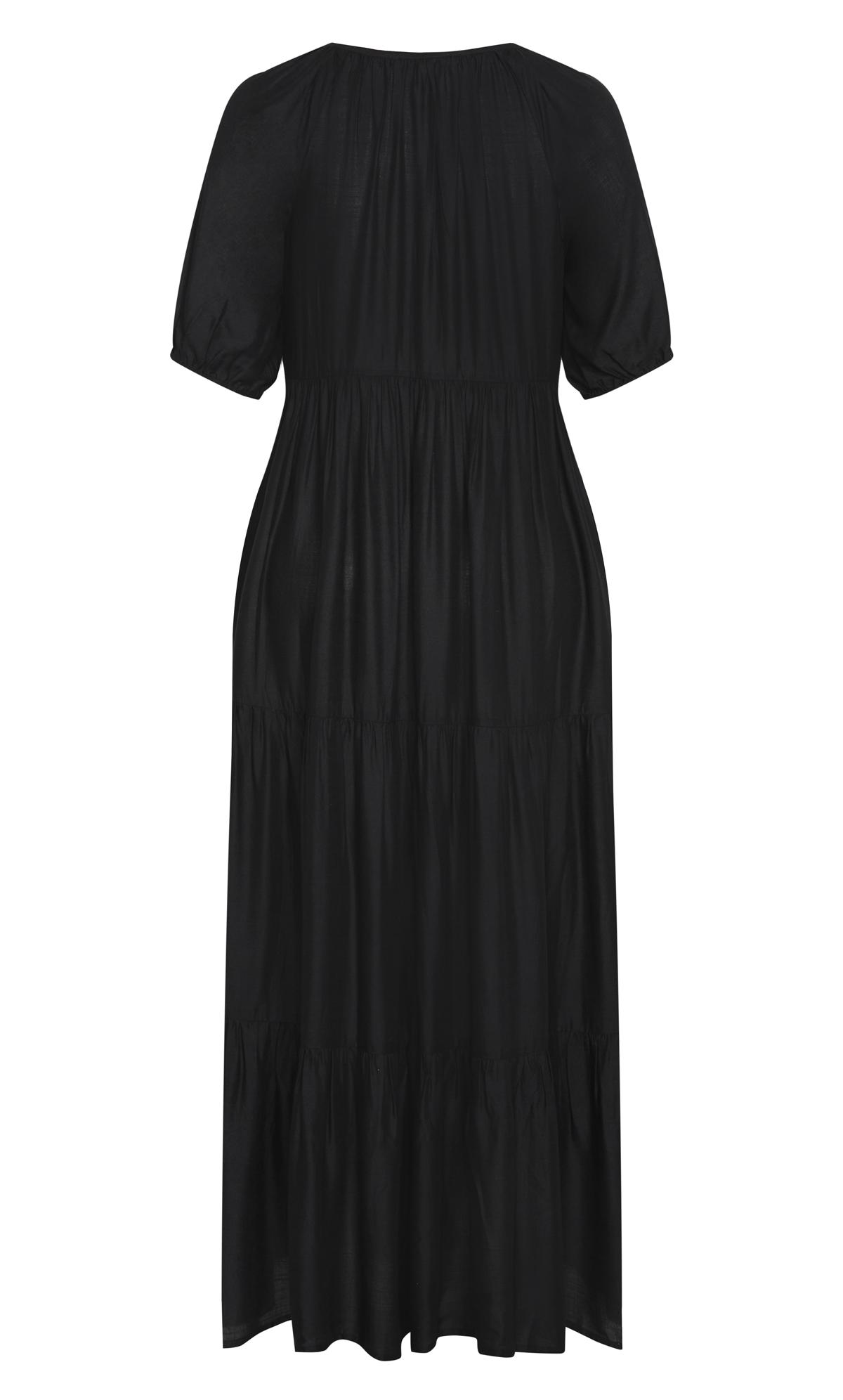 Marcie Tiered Maxi Dress Black  3