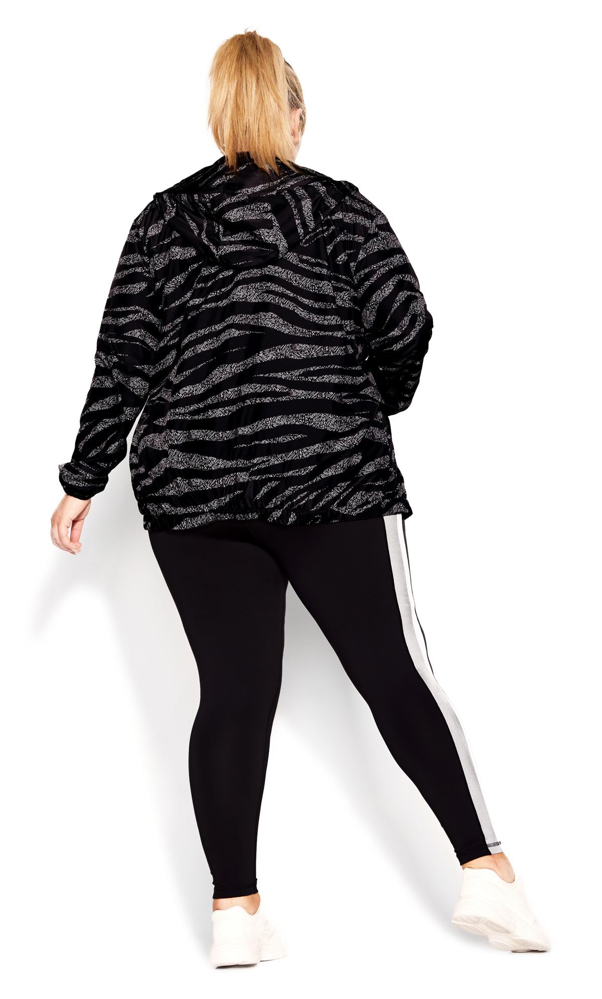 Milla Black Zebra Print Zip Jacket 3