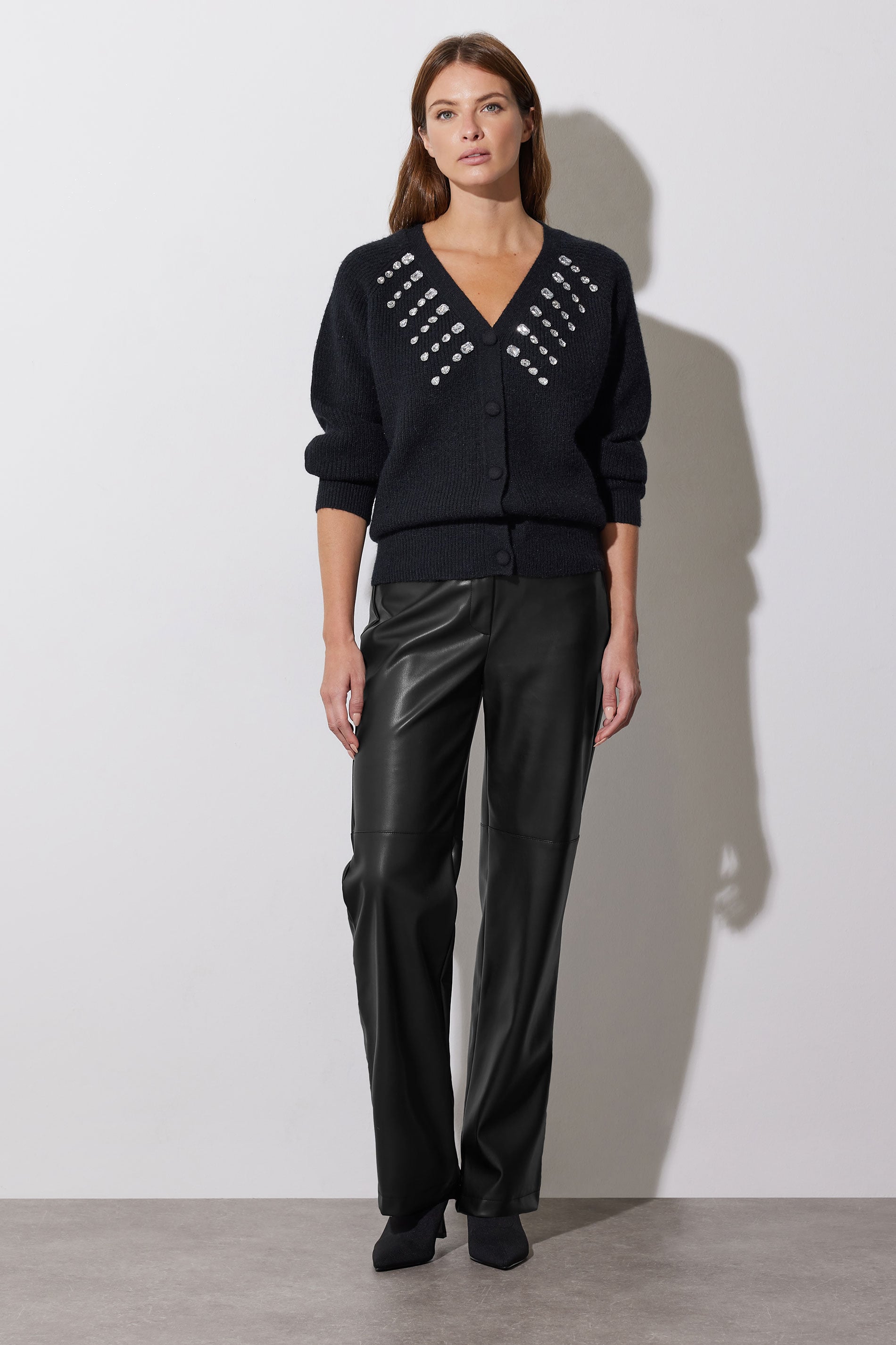 STAR Black Gem Embellished Cardigan | StarByJM 1