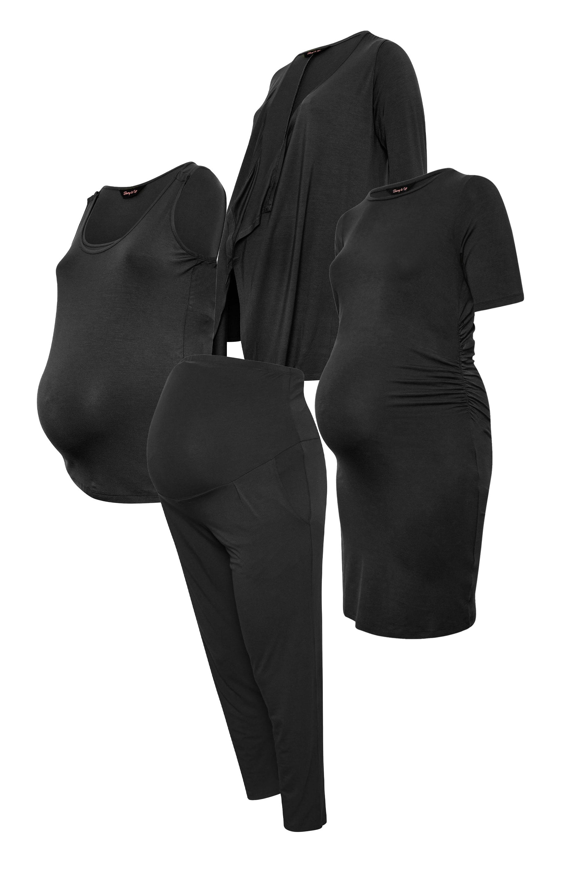  BUMP IT UP MATERNITY Plus Size Black Essentials Kit | Yours Clothing 3