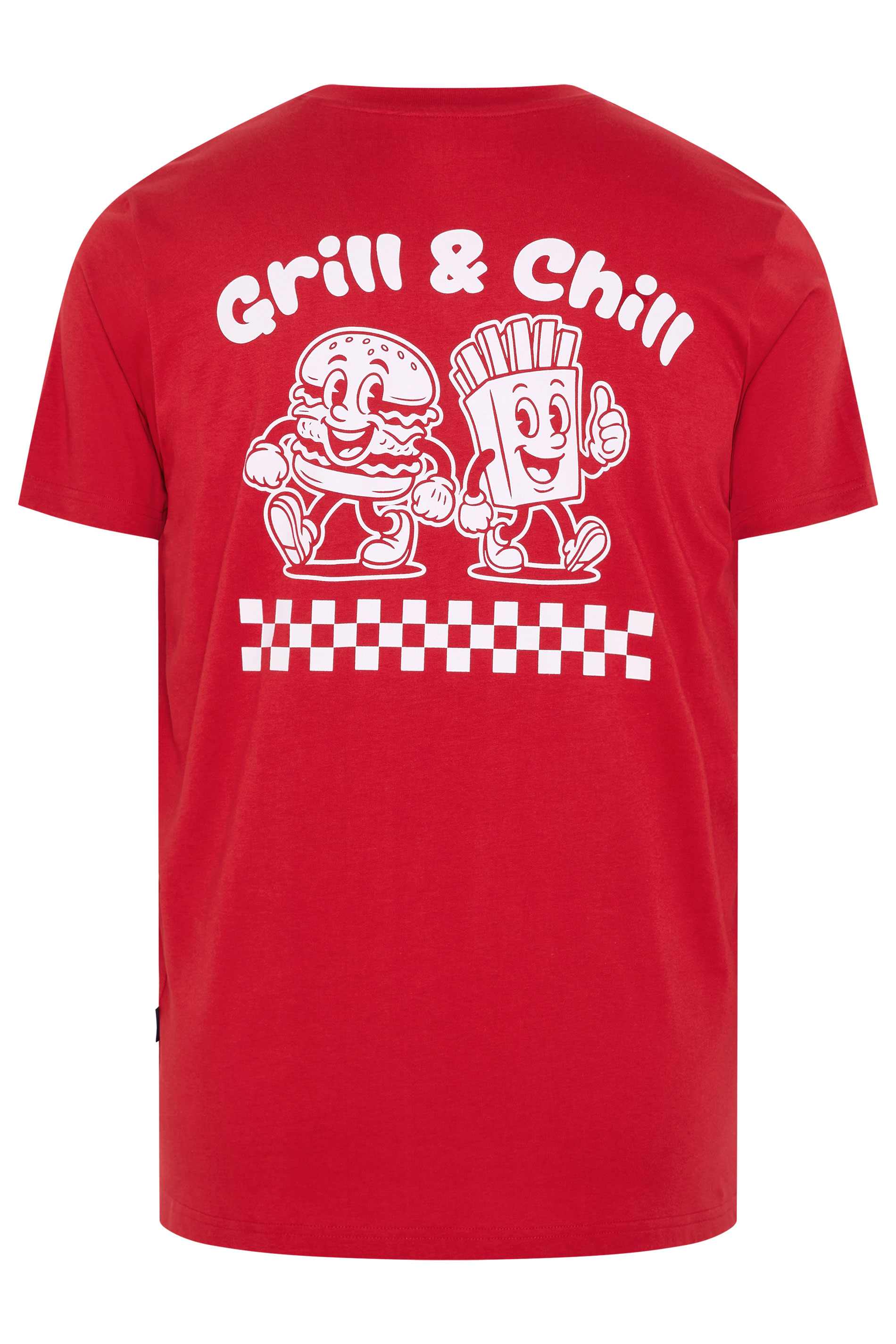 BadRhino Big & Tall Red 'Grill & Chill' T-Shirt | BadRhino 7