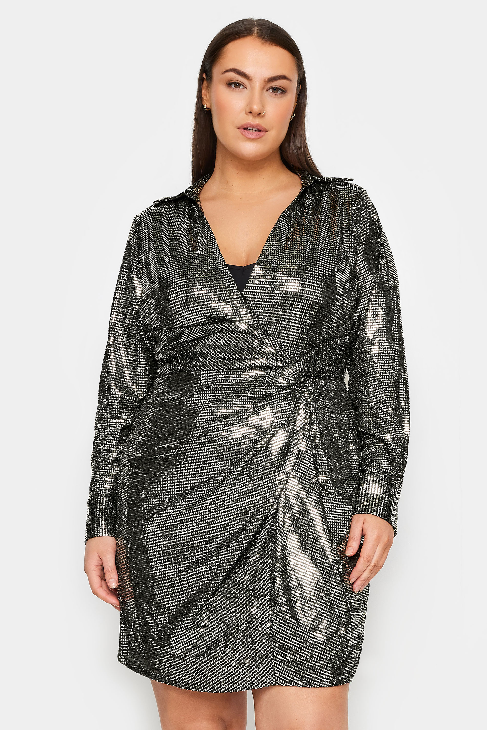 Sequin Silver Glow Dress 1