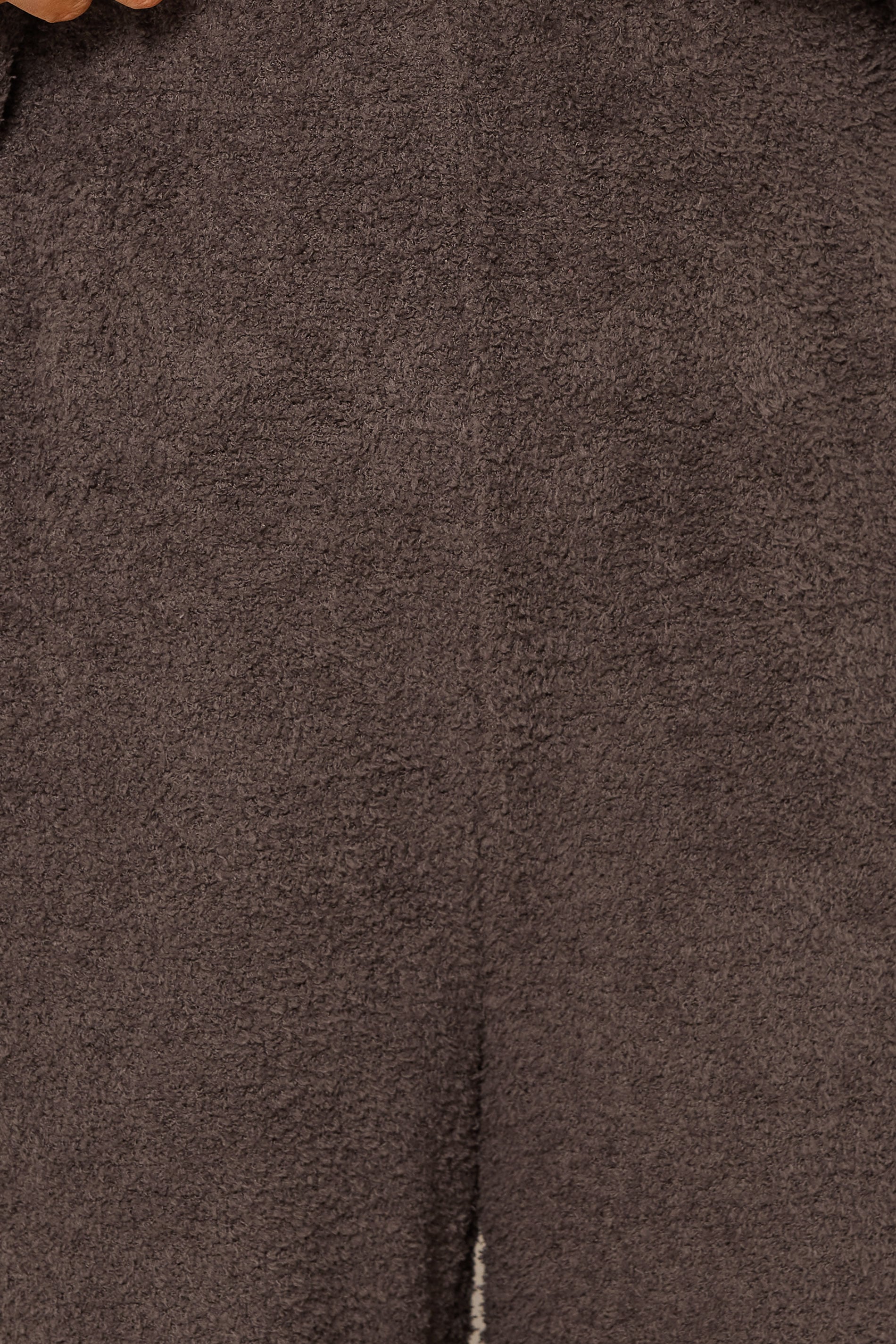 YOURS Plus Size Chocolate Brown Chenille Wide Leg Trousers | Yours Clothing 4