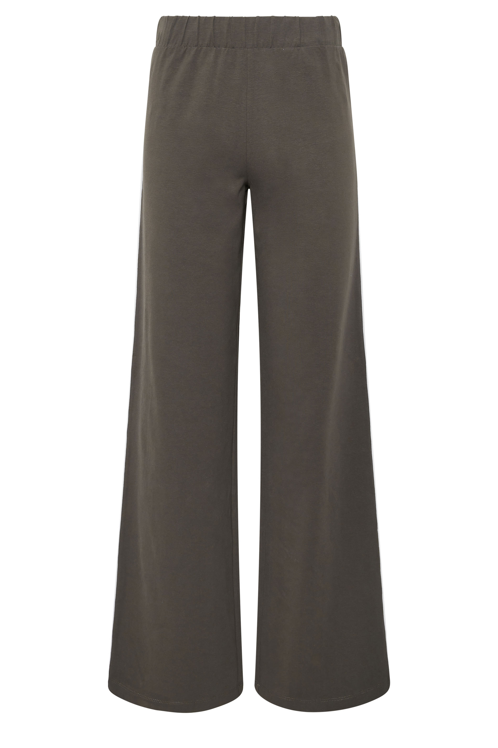 LTS Tall Women's Charcoal Grey Side Stripe Cotton Wide Leg Leggings | Long Tall Sally 6
