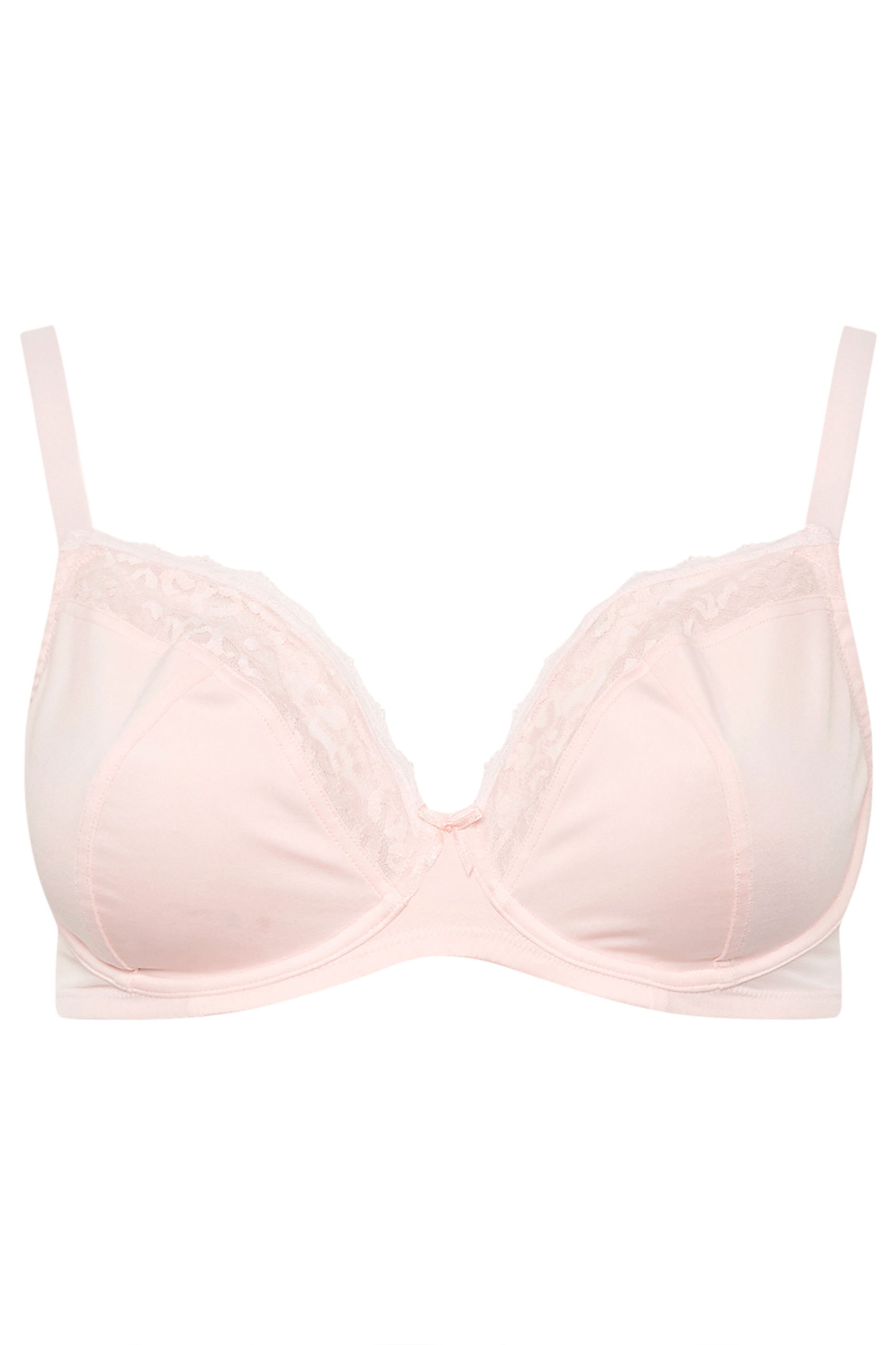 YOURSET 3 PACK Plus Size Black & Pink Animal Mesh Underwired Bras | Yours Clothing 13