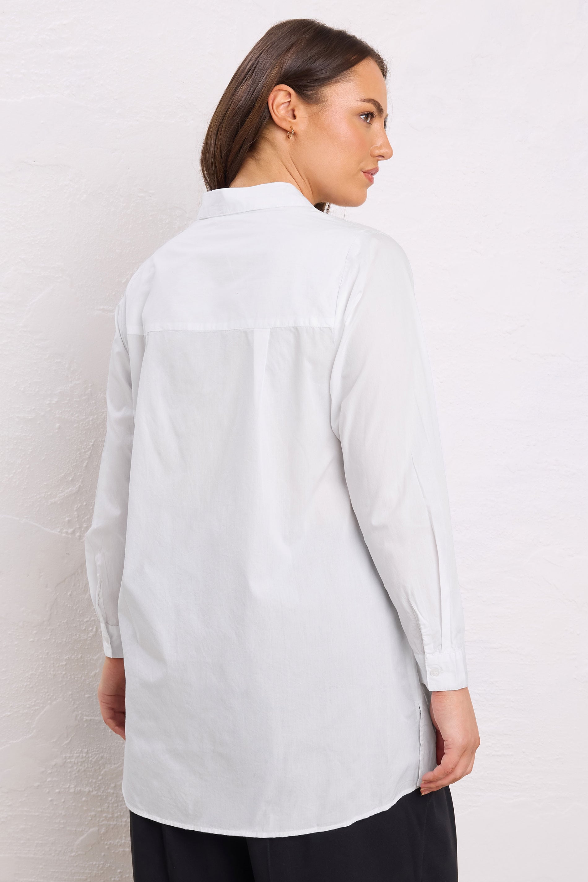 EVANS Plus Size White Poplin Shirt | Evans 2