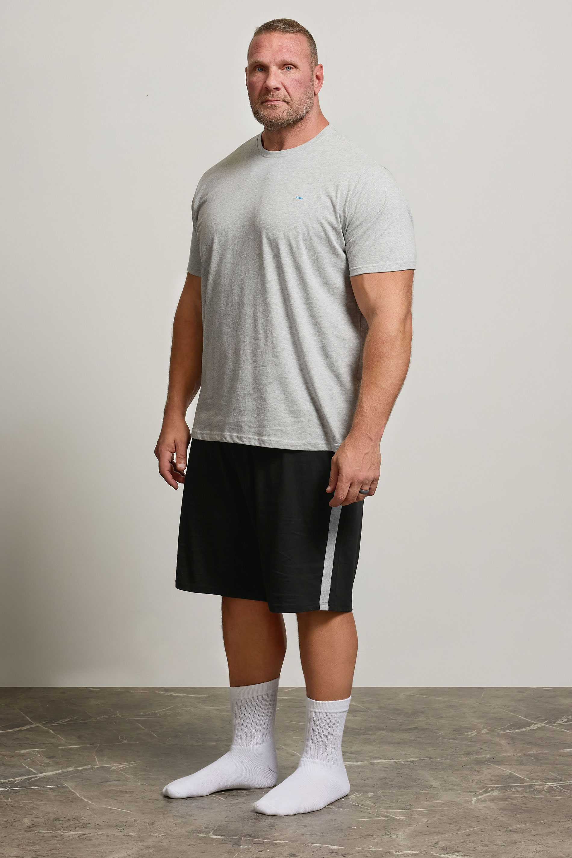 BadRhino Big & Tall Black Lightweight Lounge Shorts | BadRhino 2
