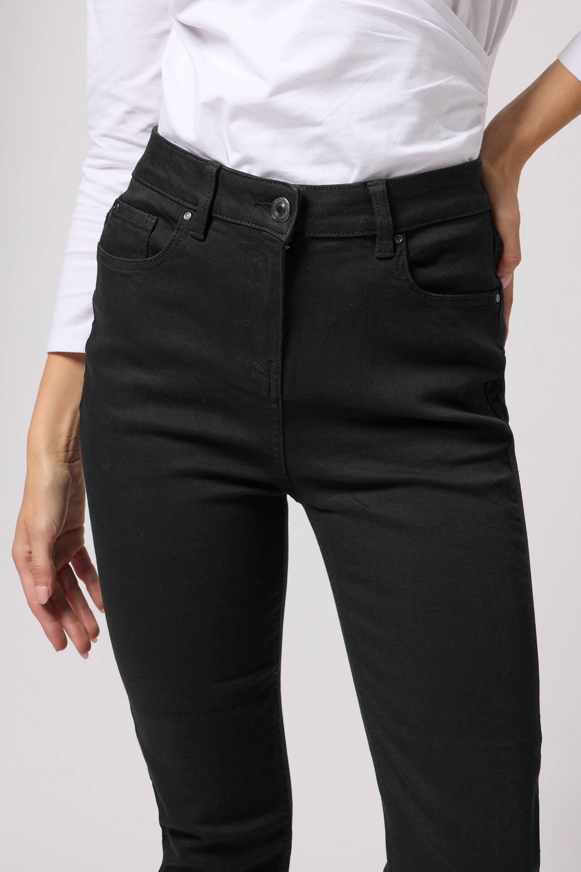 M&Co Black Ankle Grazer Cigarette Jeans | M&Co 4
