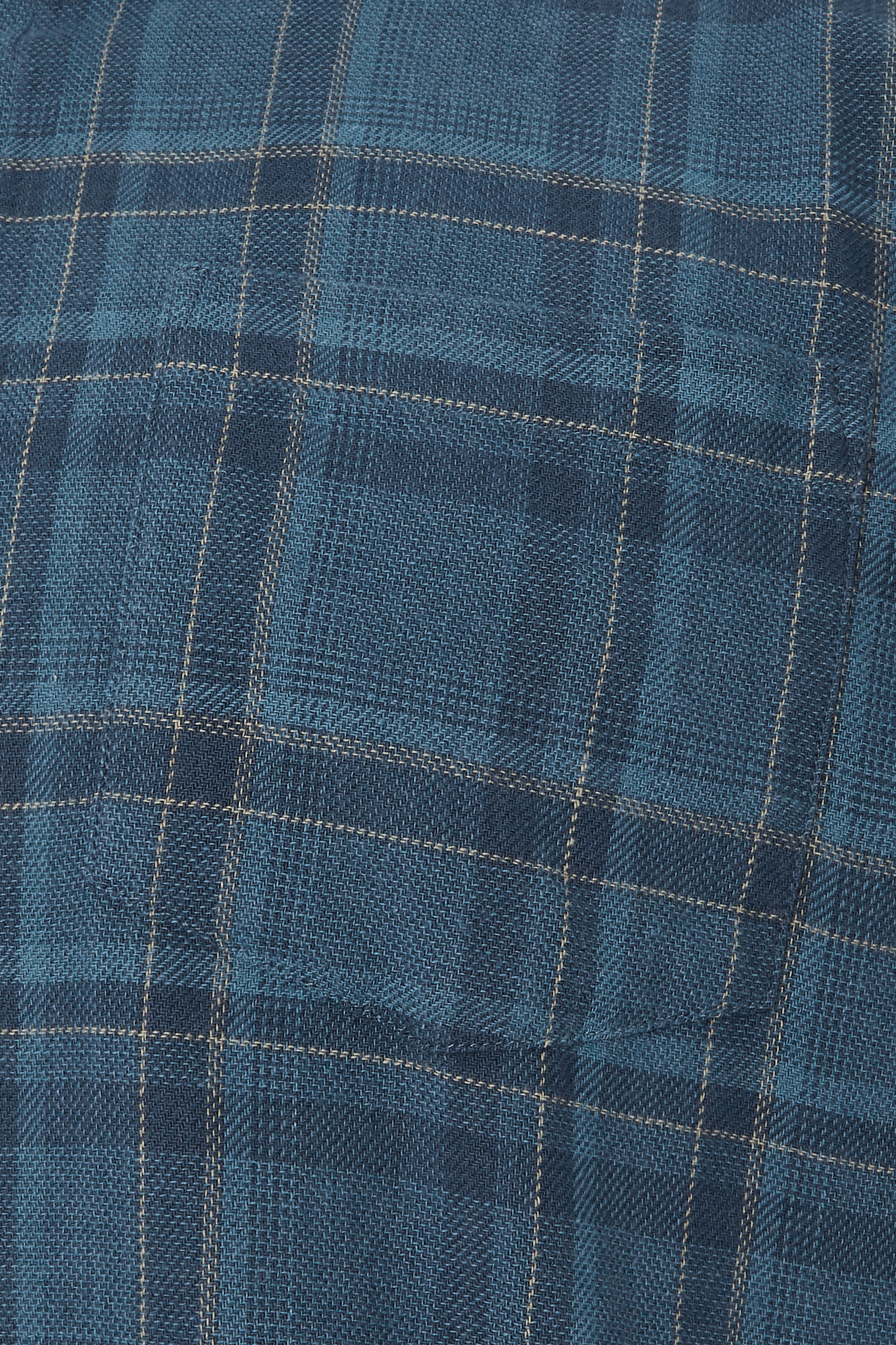 BadRhino Big & Tall Blue Check Long Sleeve Shirt | BadRhino 7