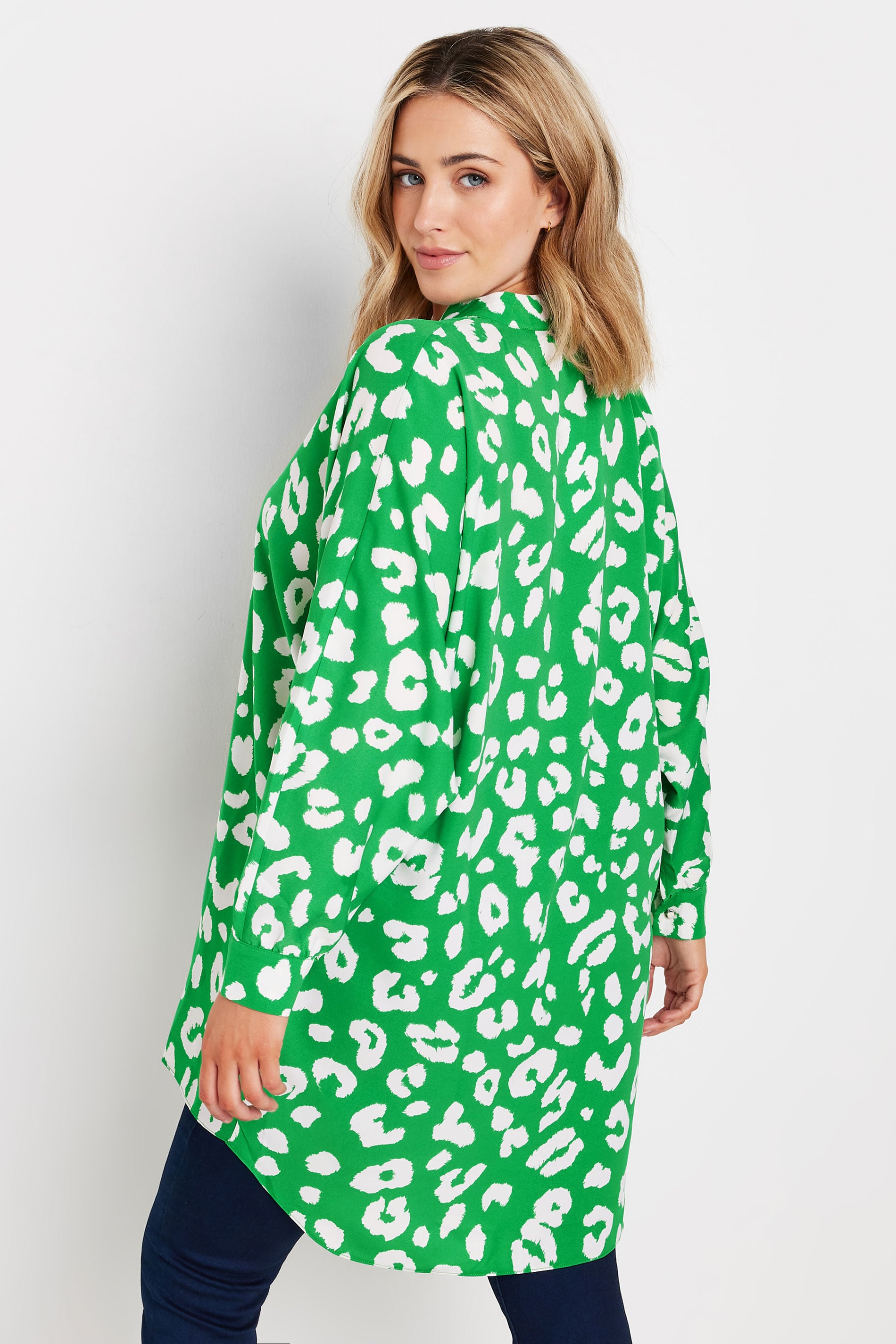 M&Co Green Leopard Print Blouse  | M&Co 4