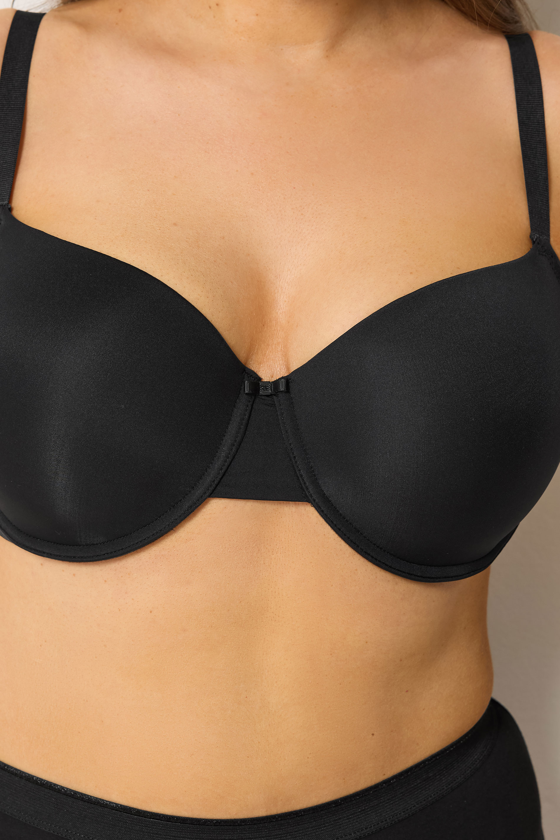 YOURS Plus Size Black Moulded Underwired New T-Shirt Bra | Yours Clothing 7