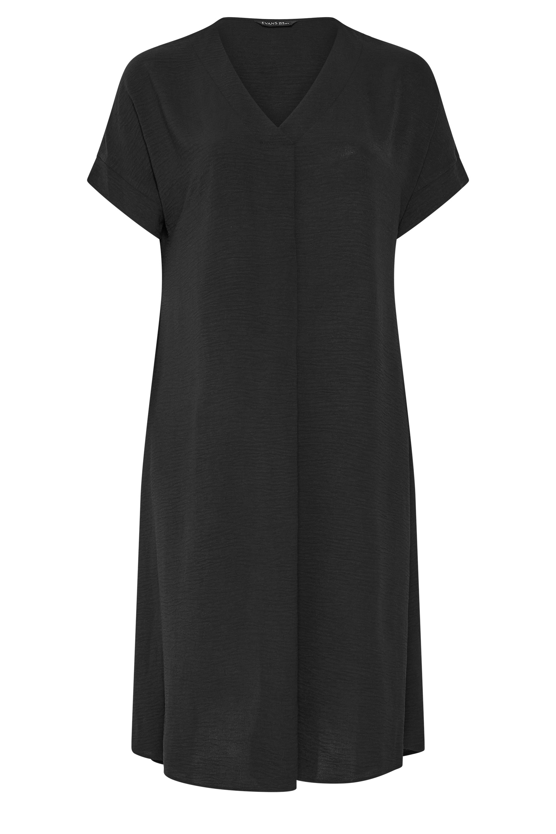 EVANS Plus Size Black Pleat Midi Dress | Evans 6
