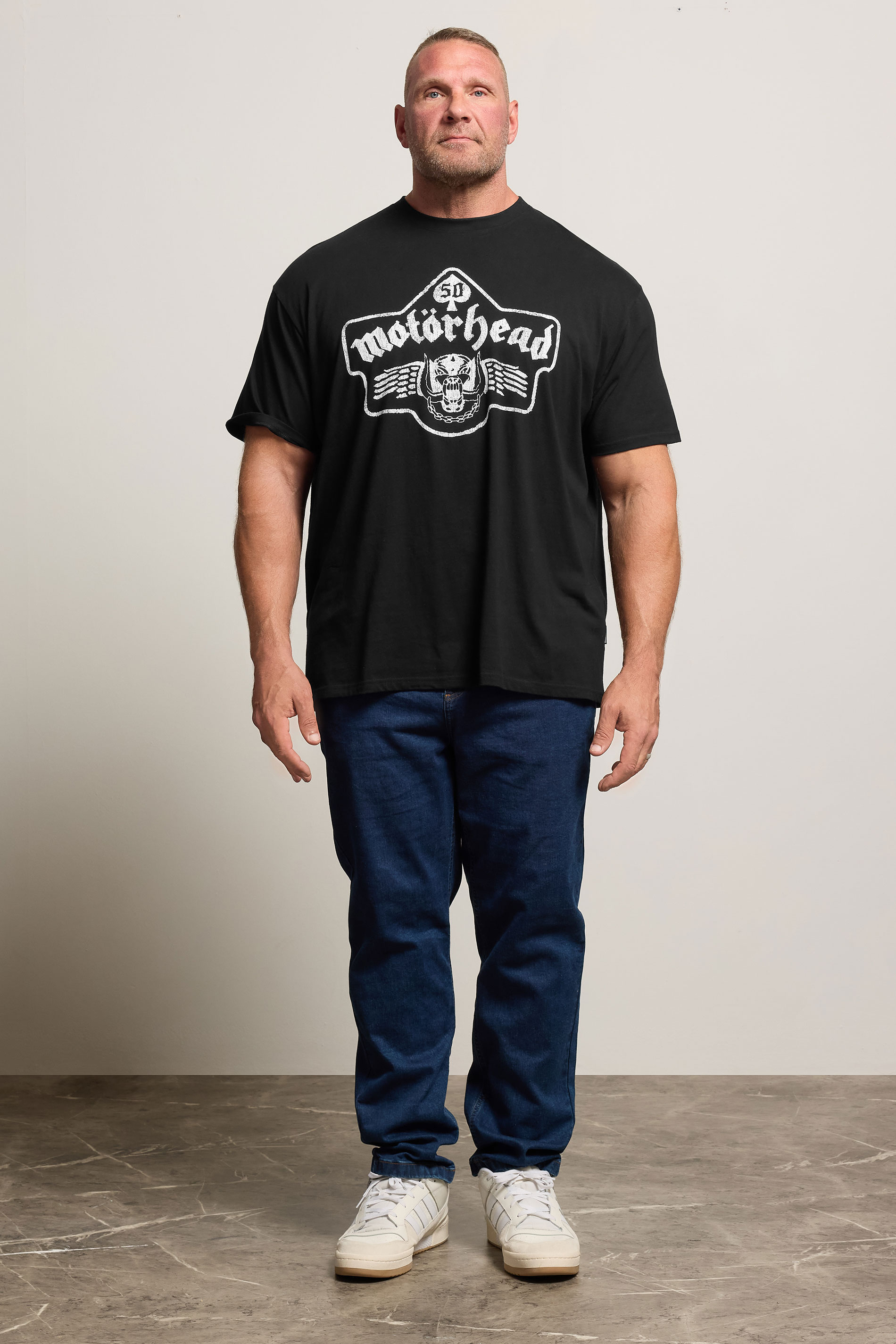 BadRhino Big & Tall Black Motörhead Graphic T-Shirt | BadRhino 1