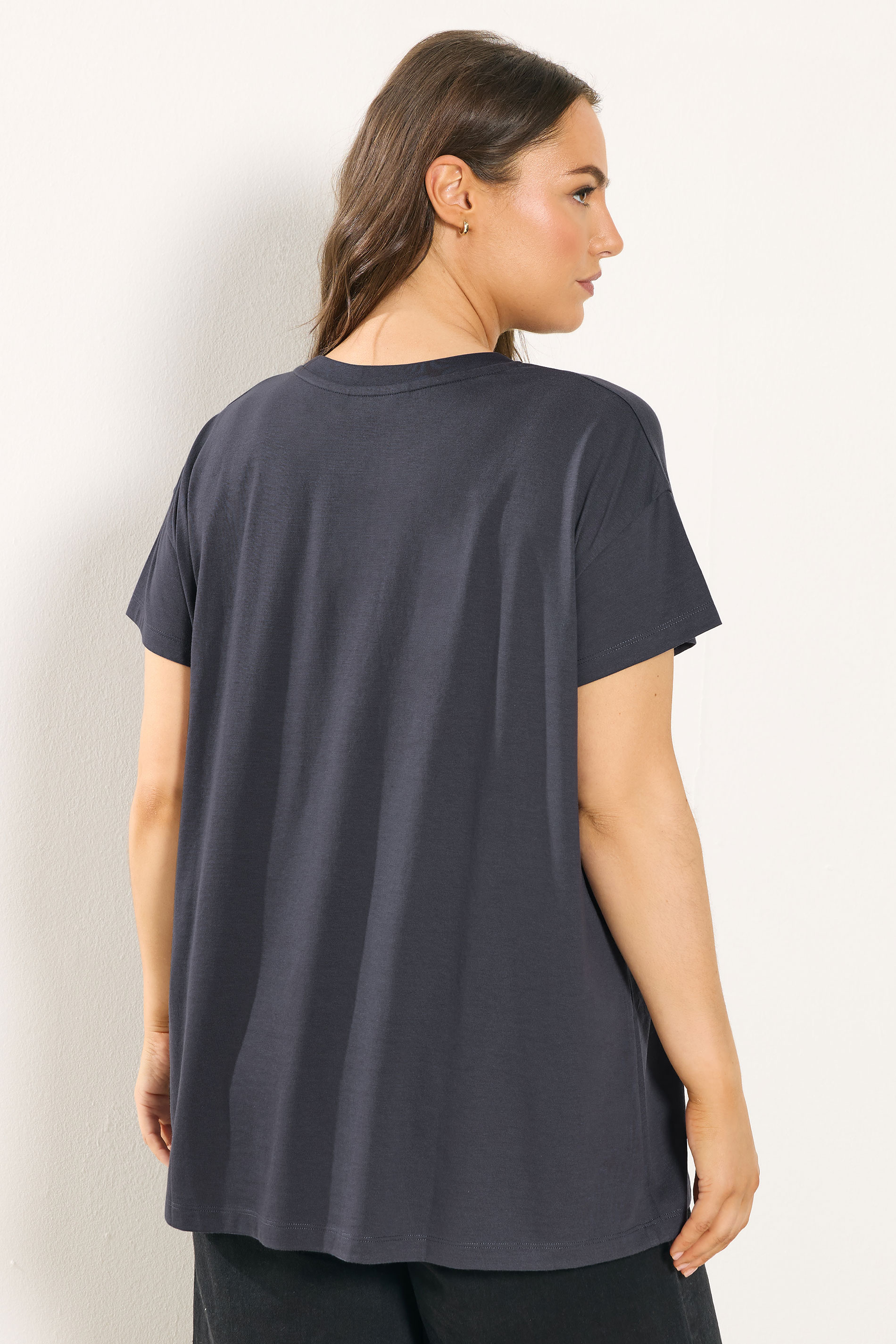 YOURS Plus Size Grey 'Cherries' Slogan T-Shirt | Yours Clothing 2