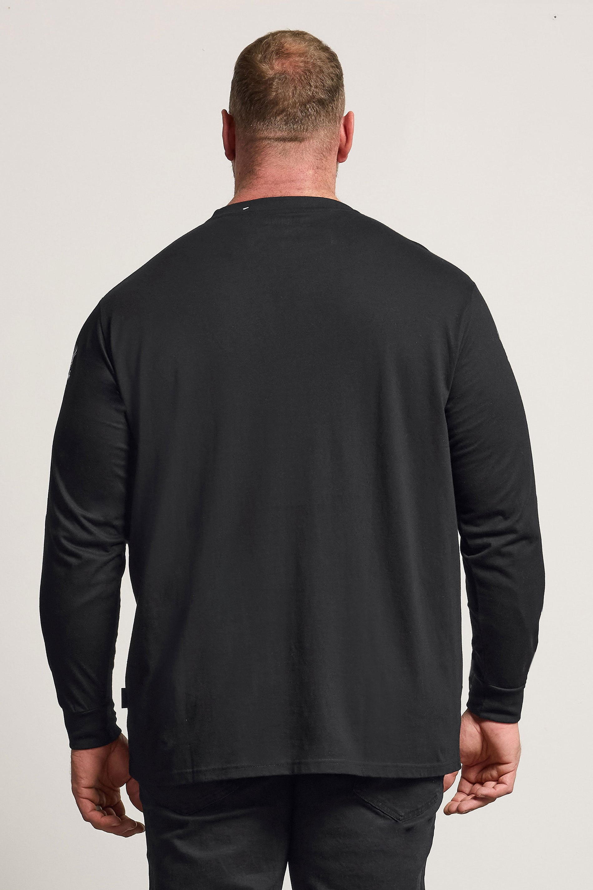 BadRhino Big & Tall Black Long Sleeve Dragon Graphic T-shirt | BadRhino 2
