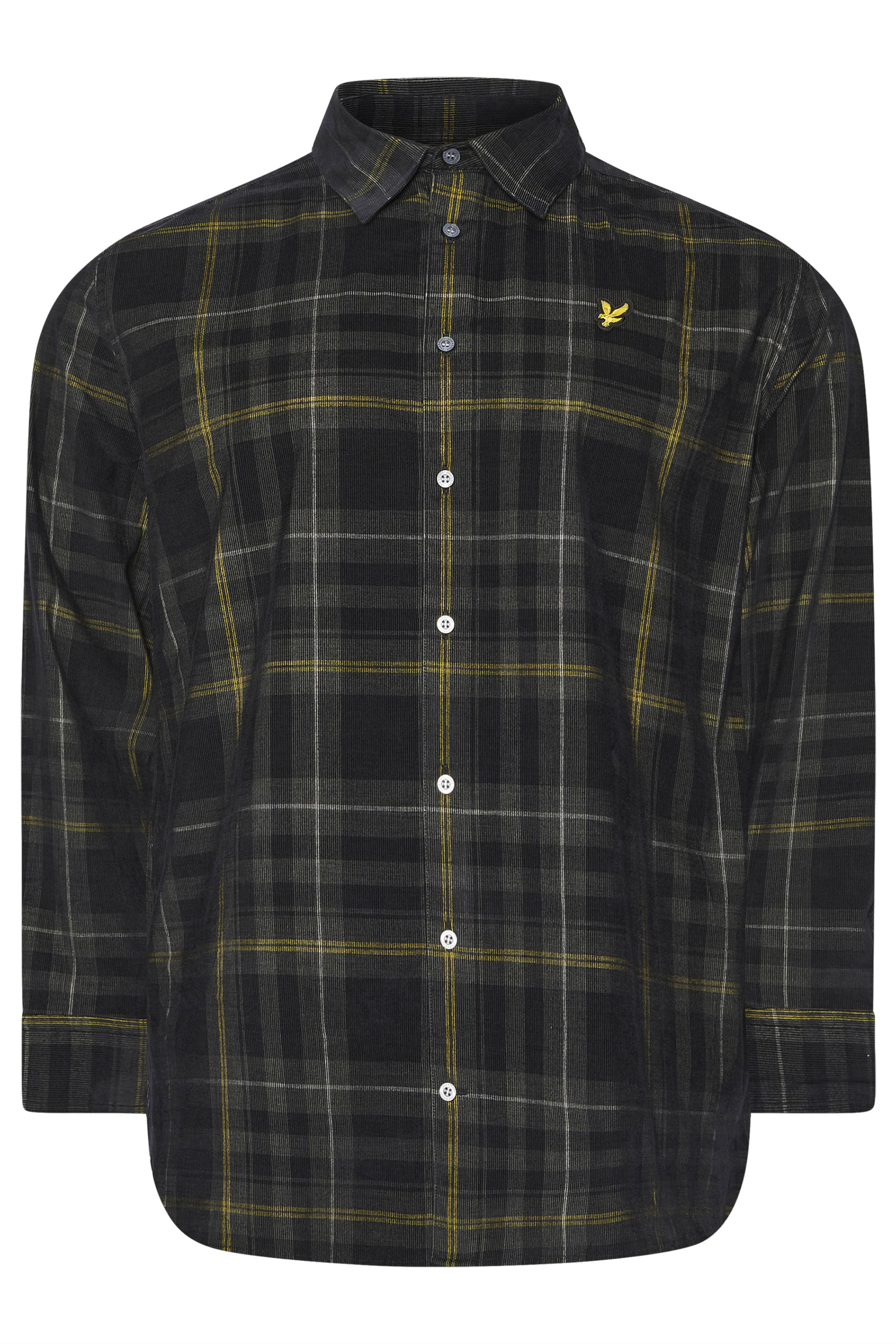 LYLE & SCOTT Big & Tall Black Check Shirt | BadRhino 2