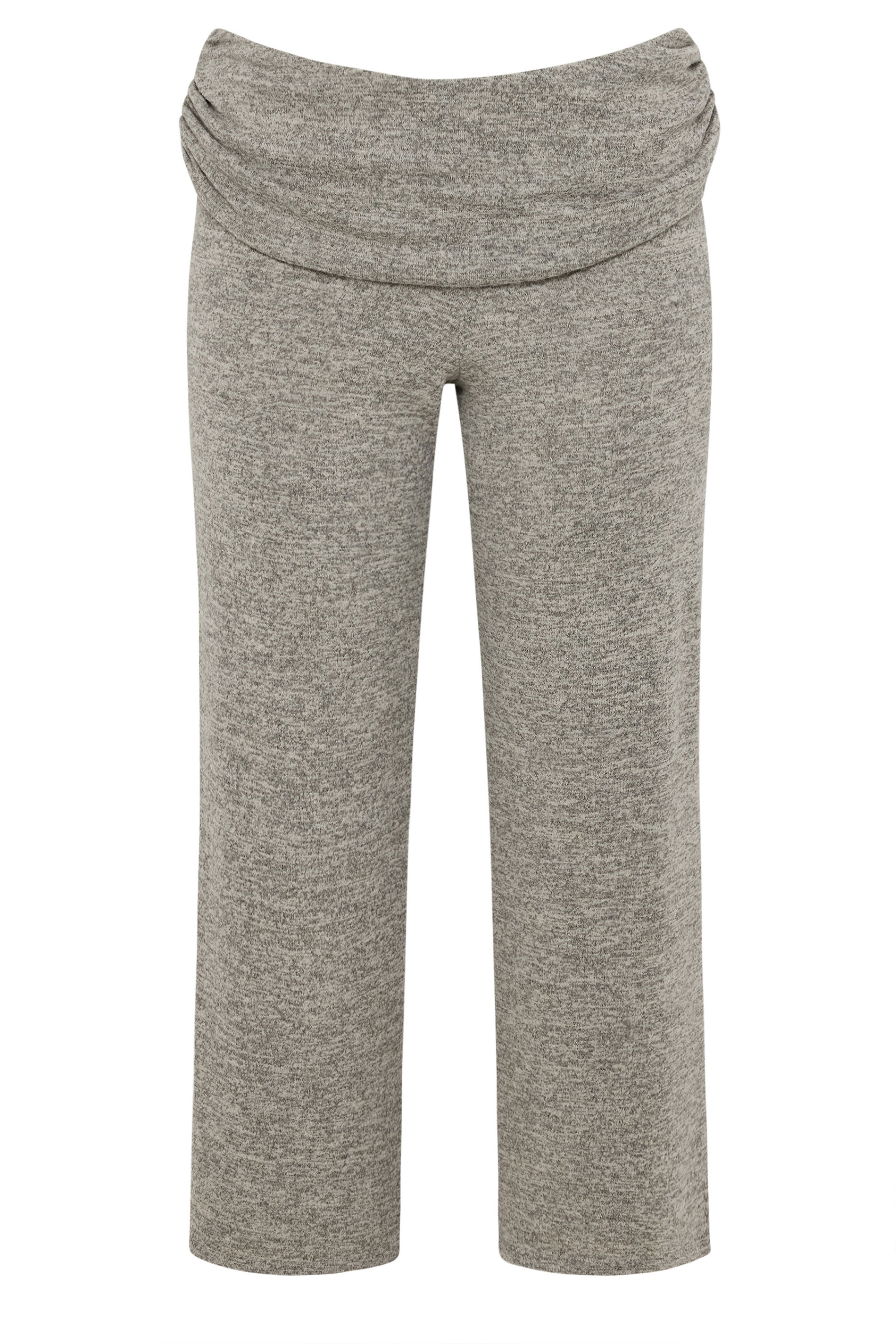 LIMITED COLLECTION Plus Size Natural Brown Fold Over Trousers | Yours Clothing 5