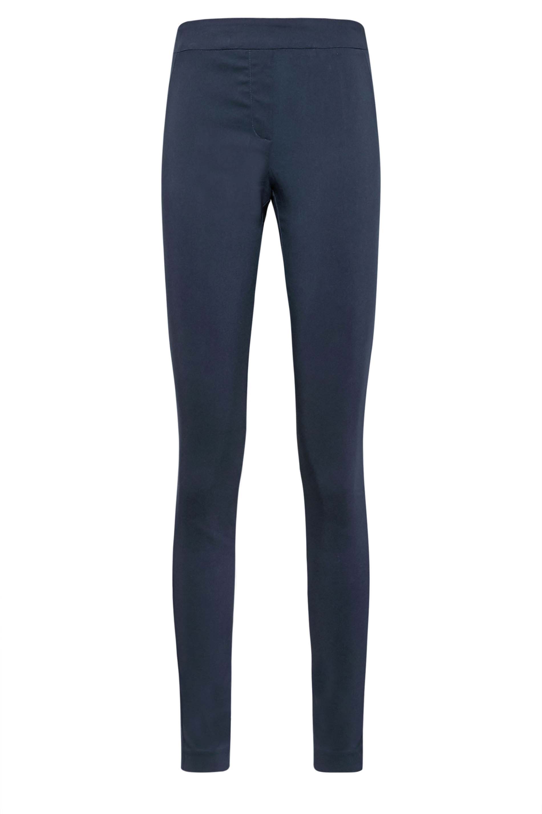 LTS Tall Women's Navy Blue Stretch Skinny Leg Trousers | Long Tall Sally 5