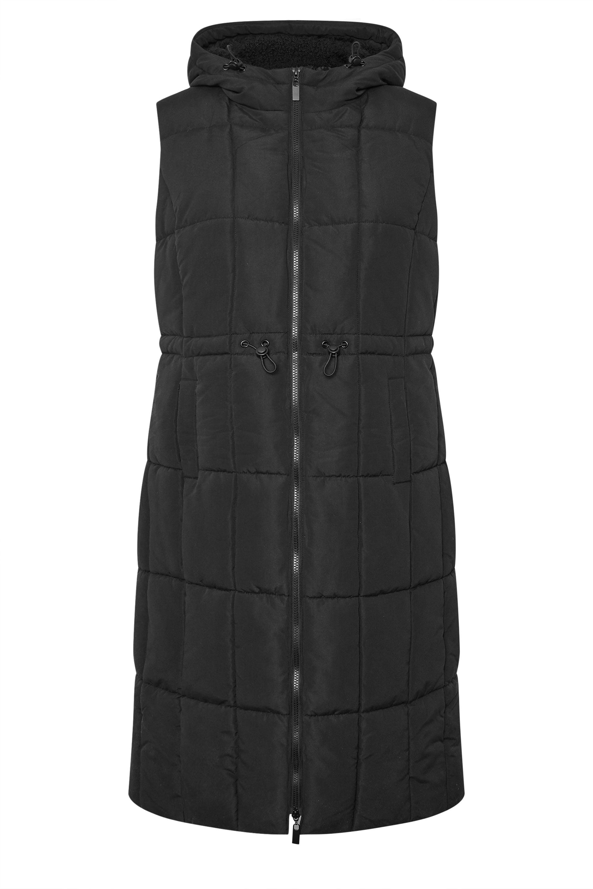 YOURS Plus Size Black Midi Gilet | Yours Clothing 5