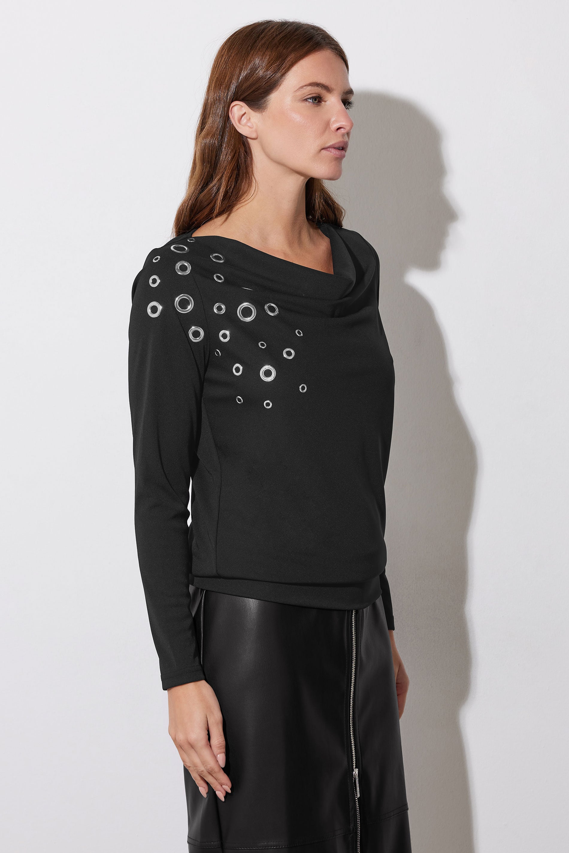 STAR Black Eyelet Detail Top | StarByJM 2