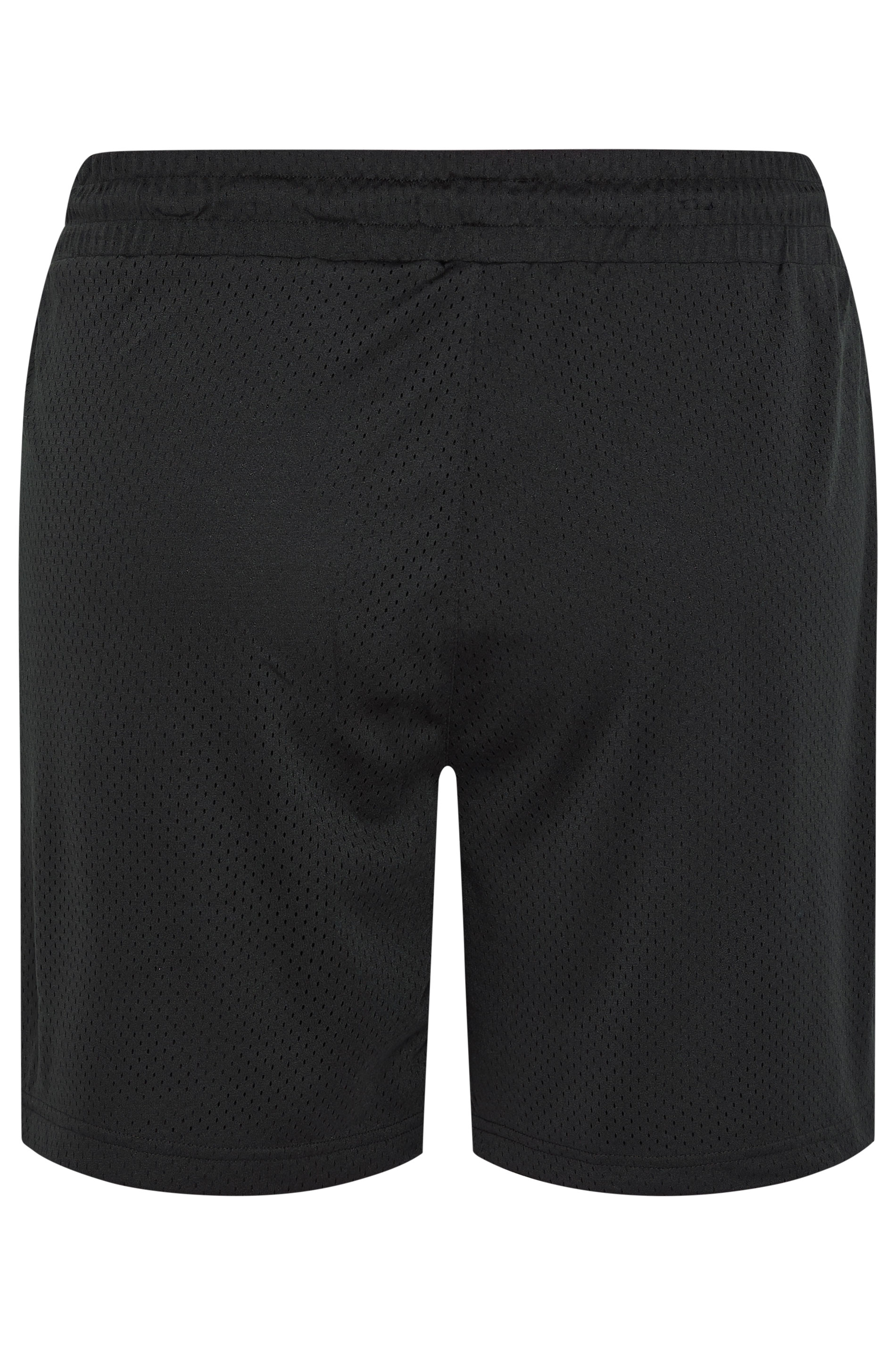 BadRhino Big & Tall Black Lightweight Plain Mesh Shorts | BadRhino 6