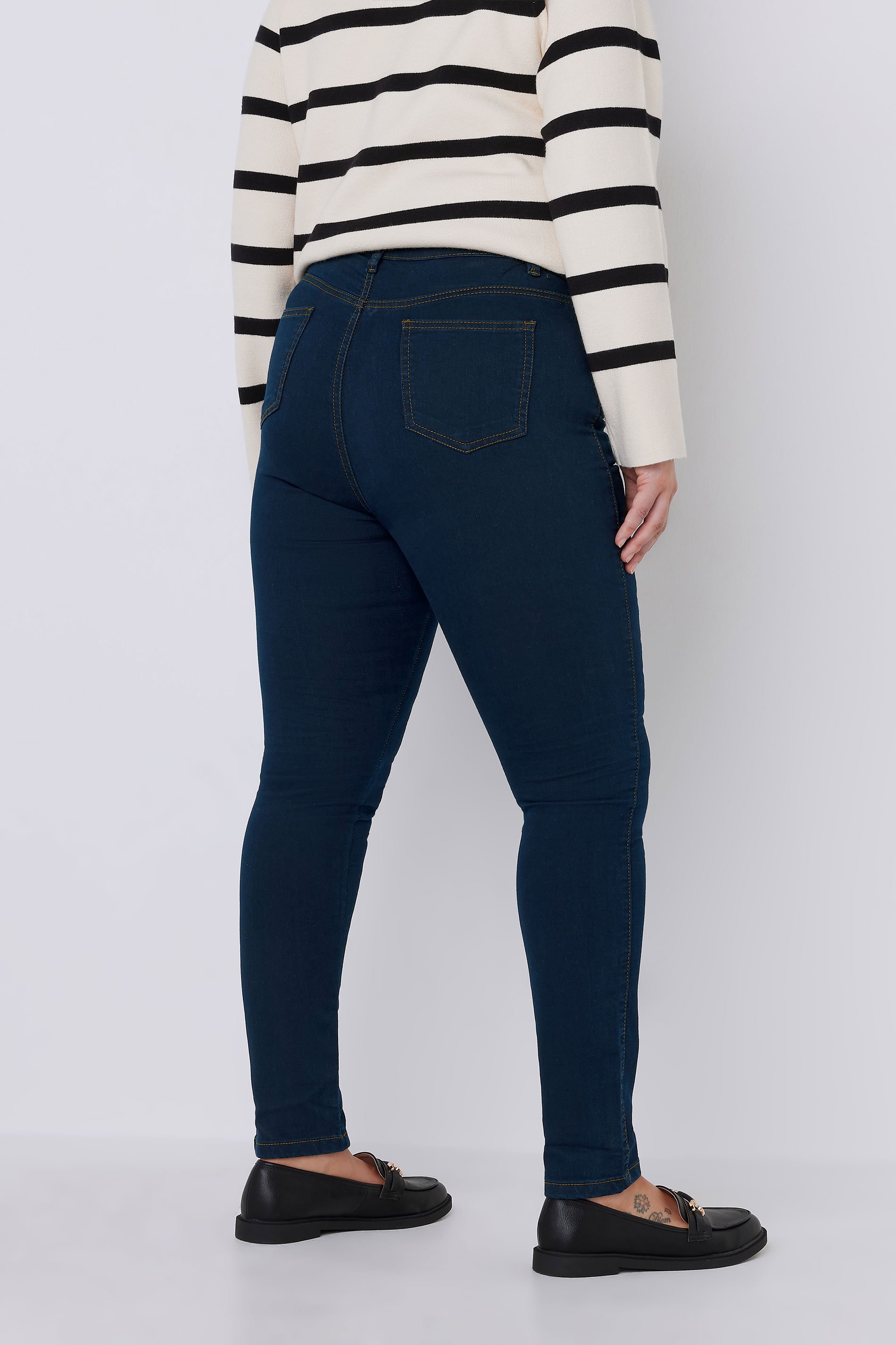 EVANS Plus Size Indigo Skinny Jeans | Evans  3