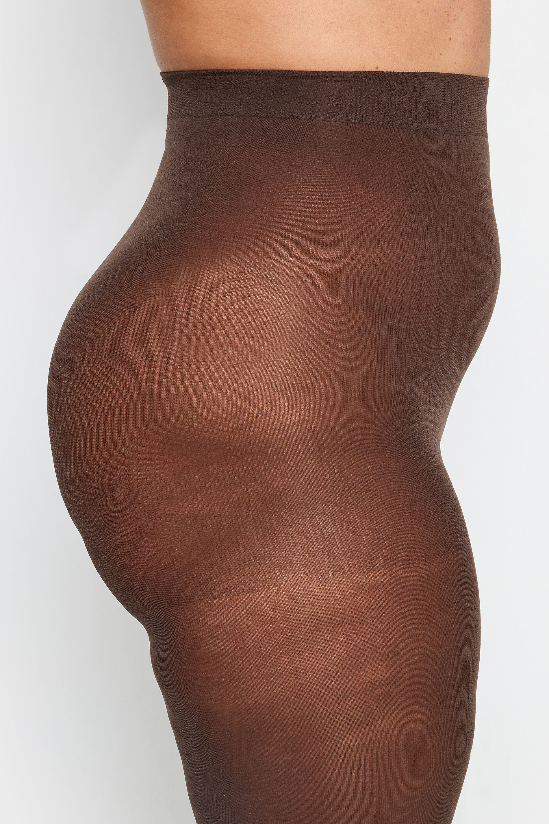 Brown 50 Denier Tights | Yours Clothing 2