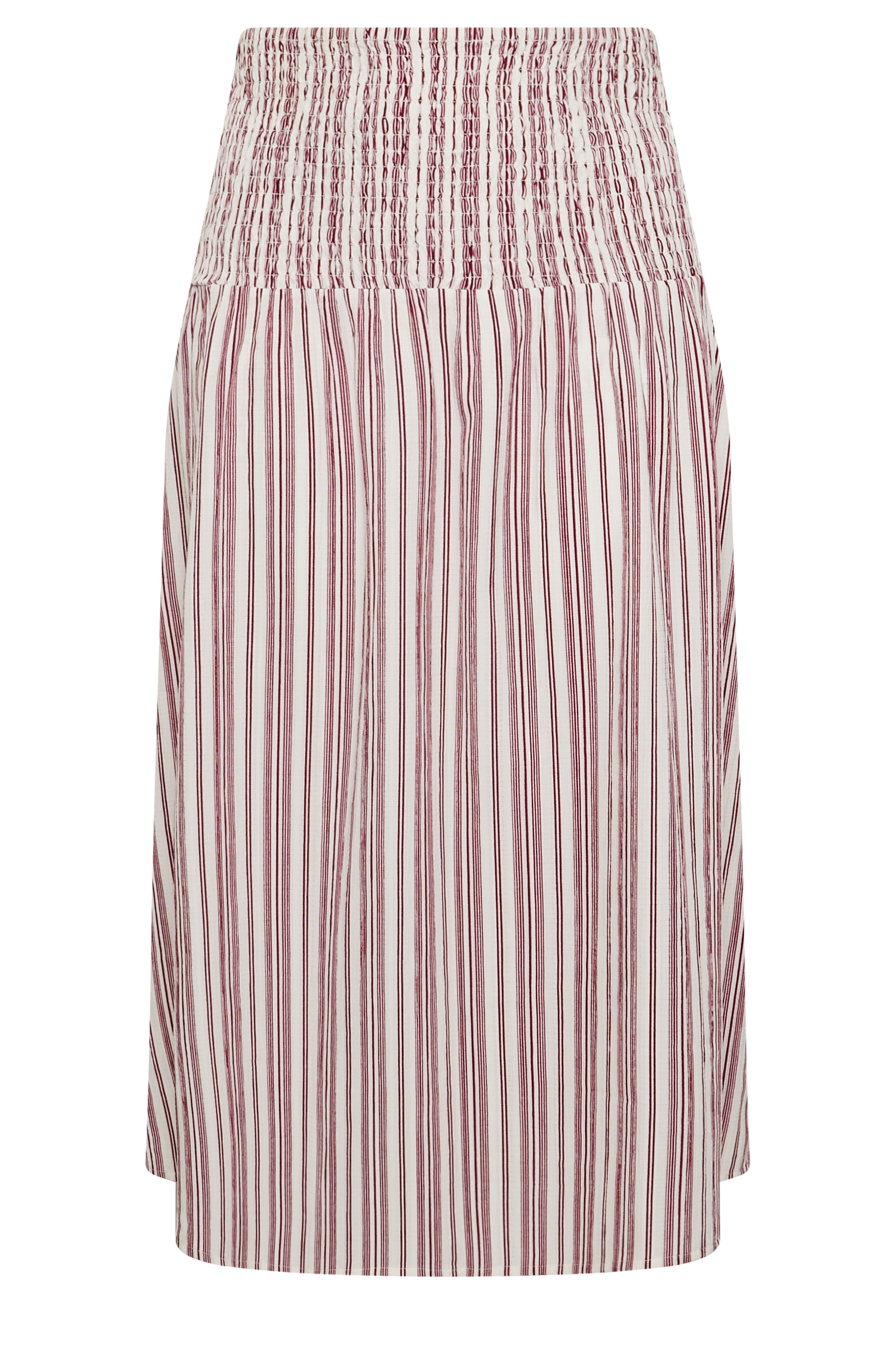 LIMITED COLLECTION Plus Size Red & White Stripe Maxi Skirt | Yours Clothing 5