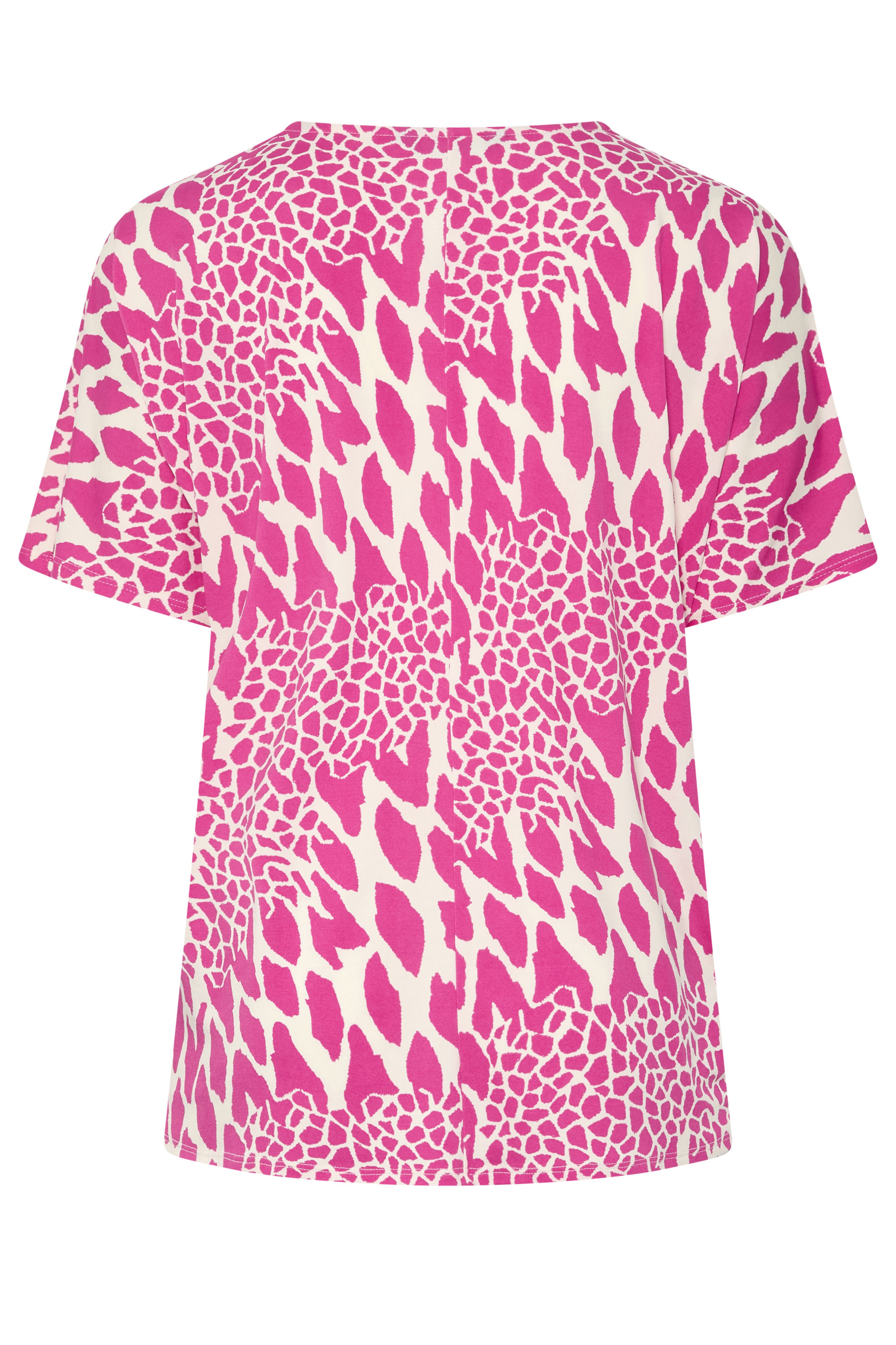 YOURS Plus Size Pink Abstract Pleat Front Top | yours Clothing 6