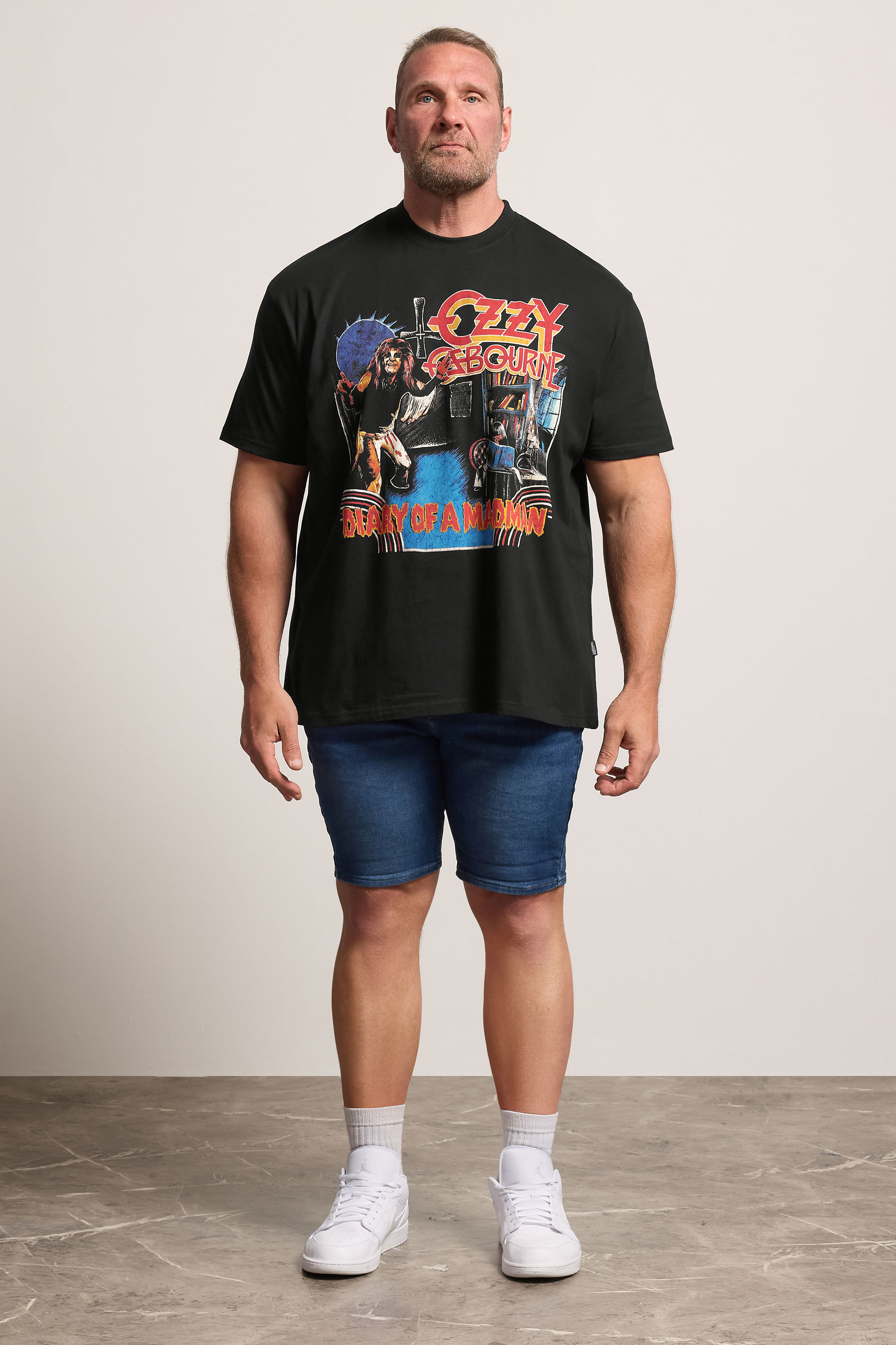 BadRhino Big & Tall Black 'Ozzy Osbourne' Graphic Short Sleeve T-Shirt | BadRhino 1