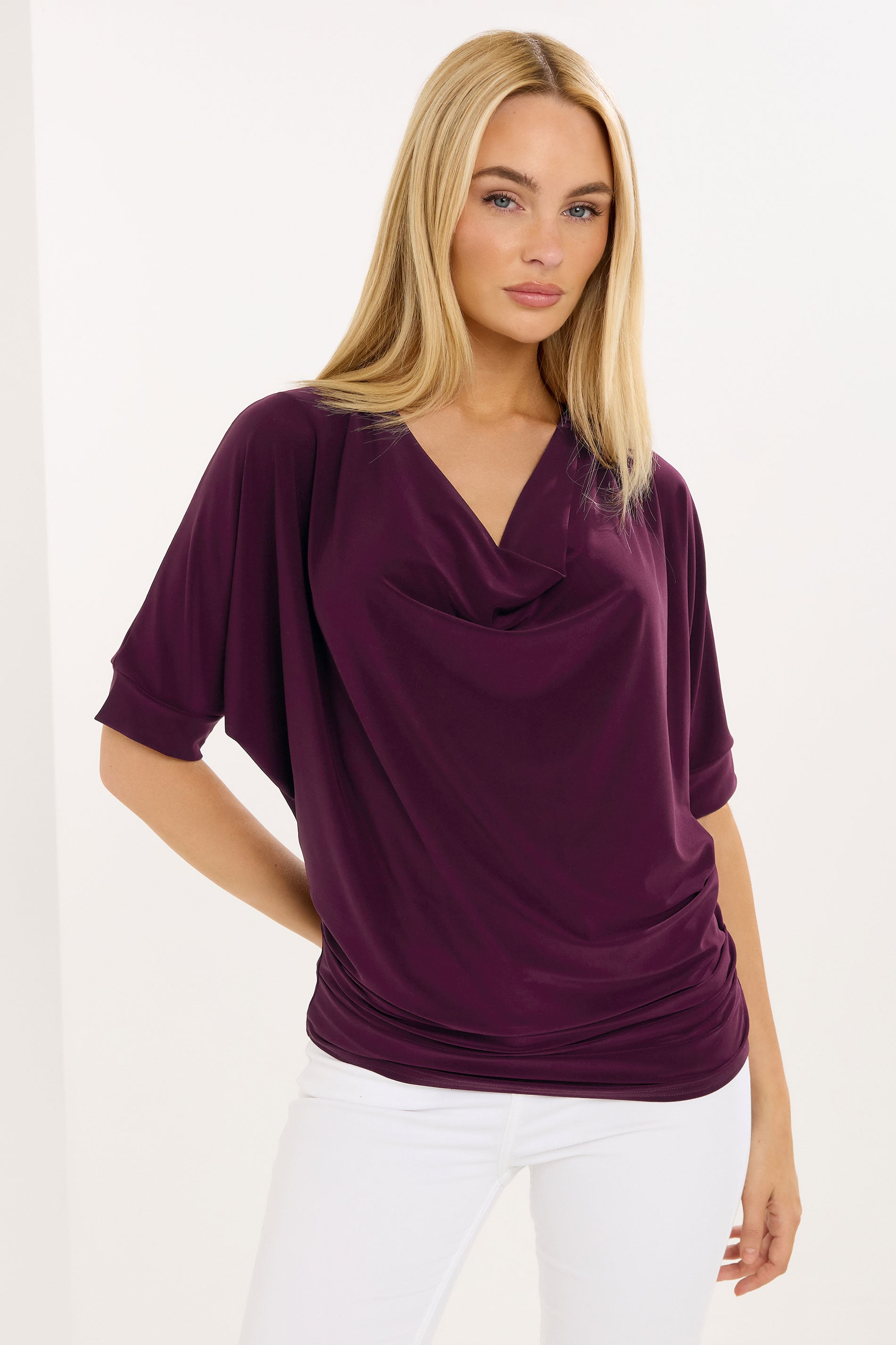 STAR Red Wine Draped Top | StarByJM 3