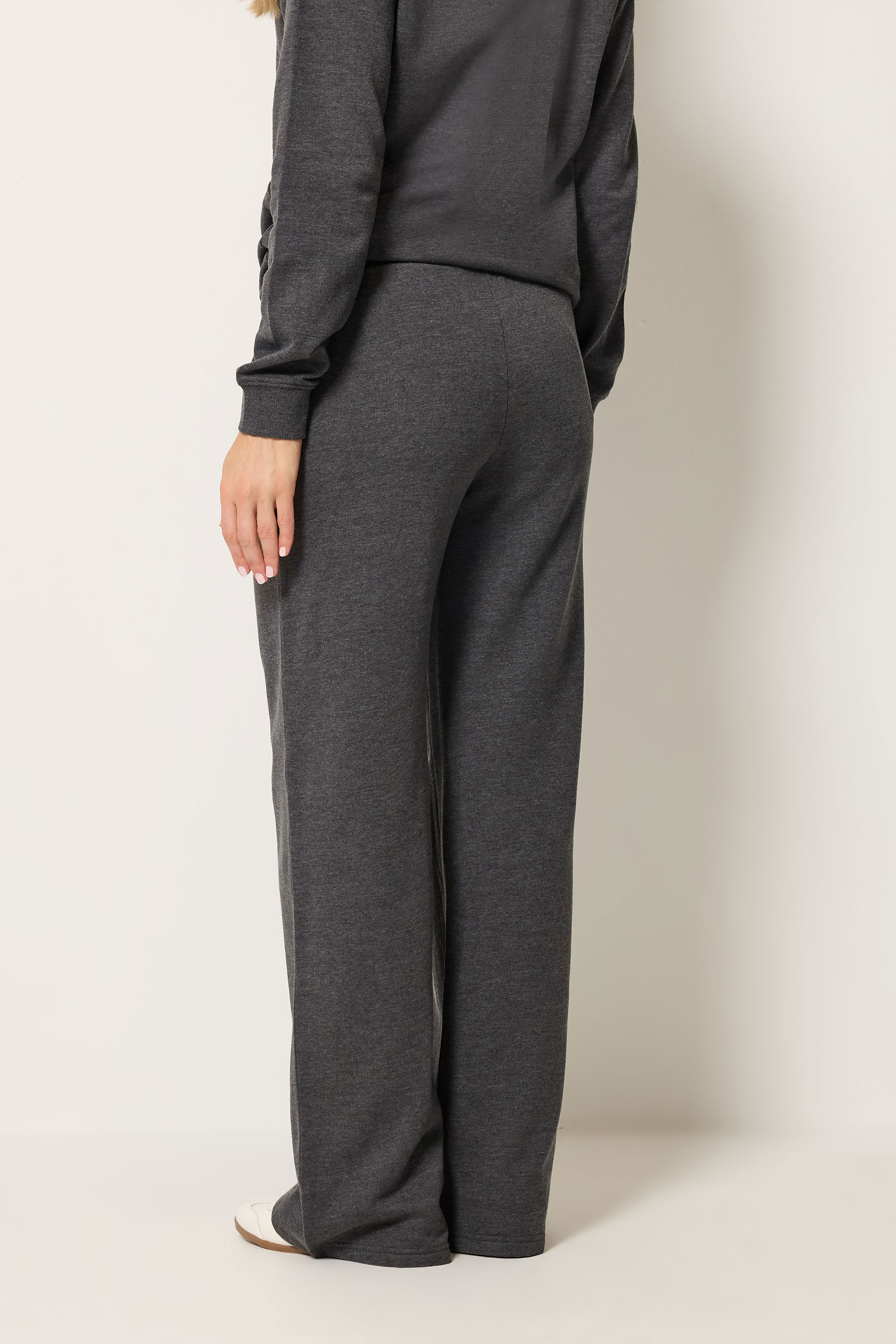LTS Tall Women's Charcoal Grey Wide Leg Joggers | Long Tall Sally 2