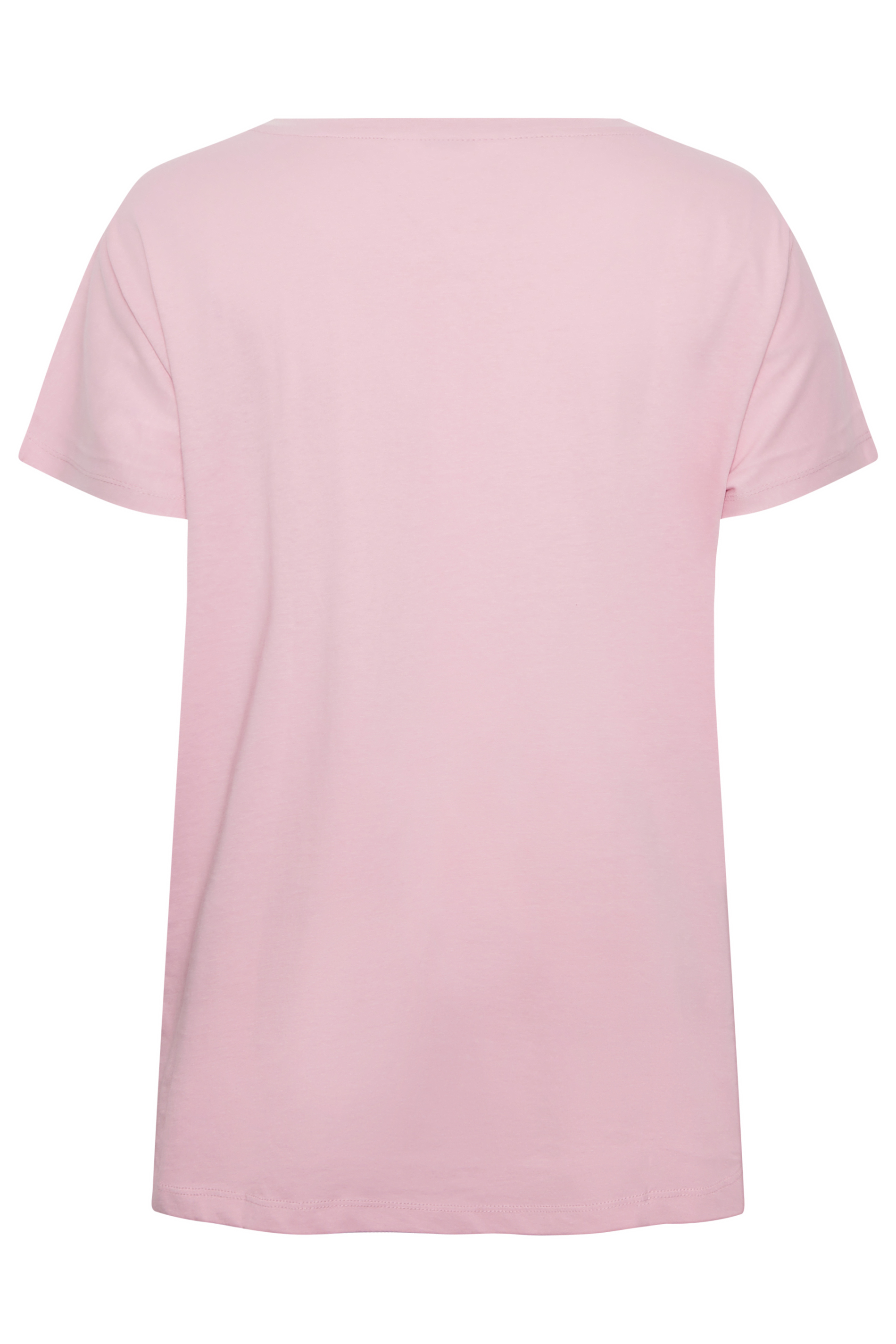 YOURS Plus Size Pink Scoop Placket Pyjama Top | Yours Clothing 9
