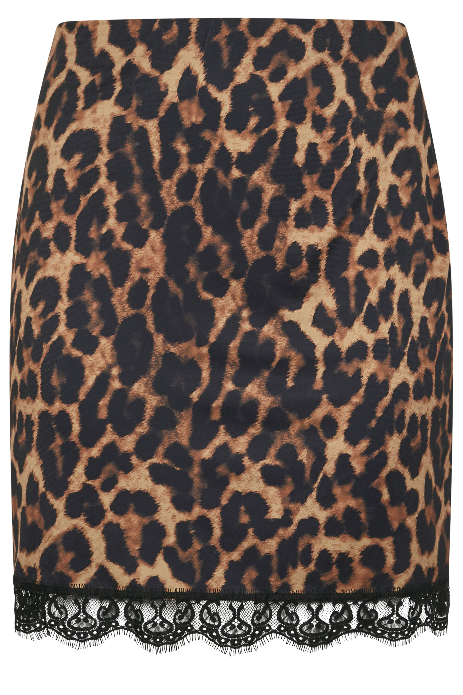 LIMITED COLLECTION Plus Size Black Leopard Print Mini Skirt | Yours Clothing 5