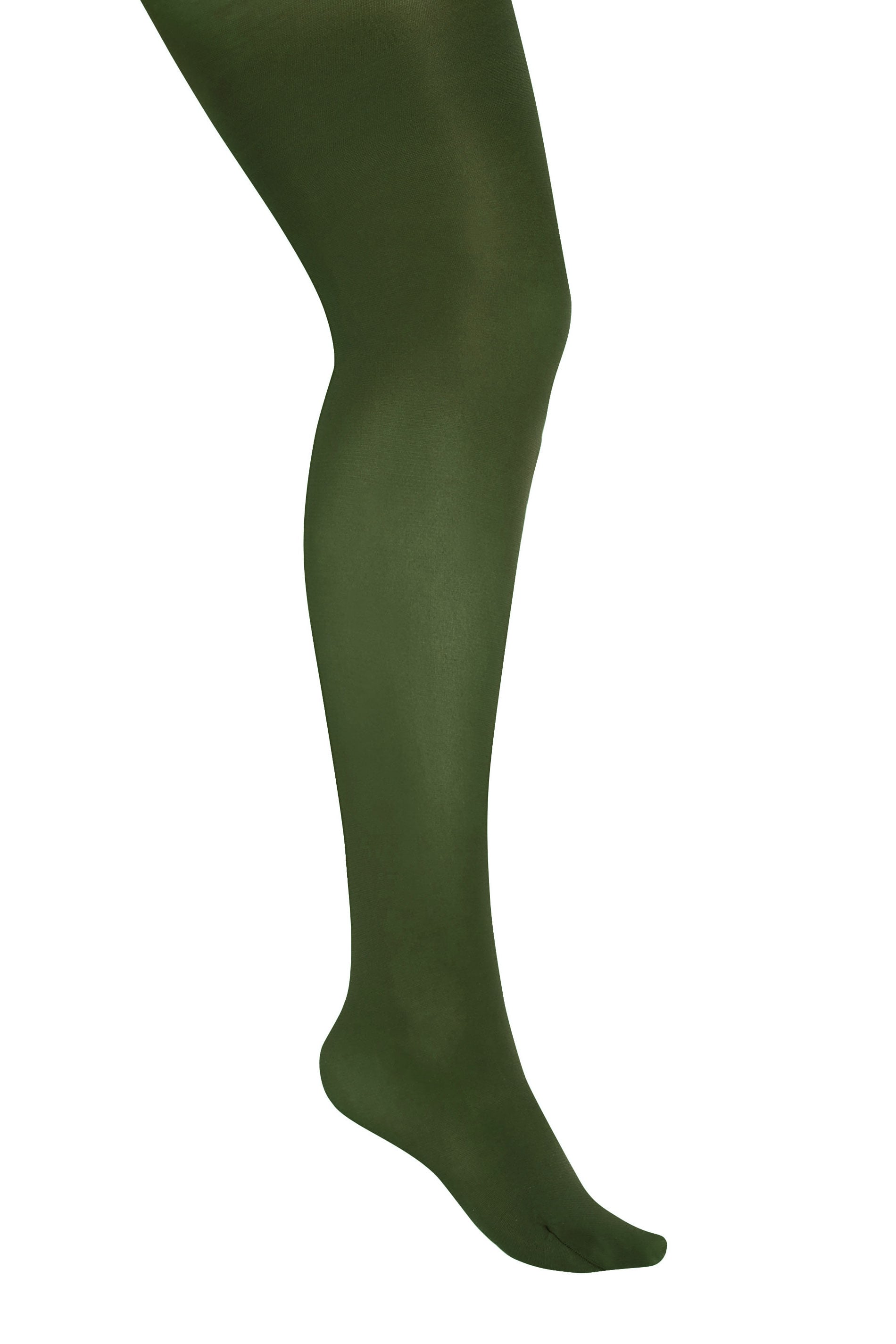 Green 90 Denier Microfibre Premium Tights | Yours Clothing 3