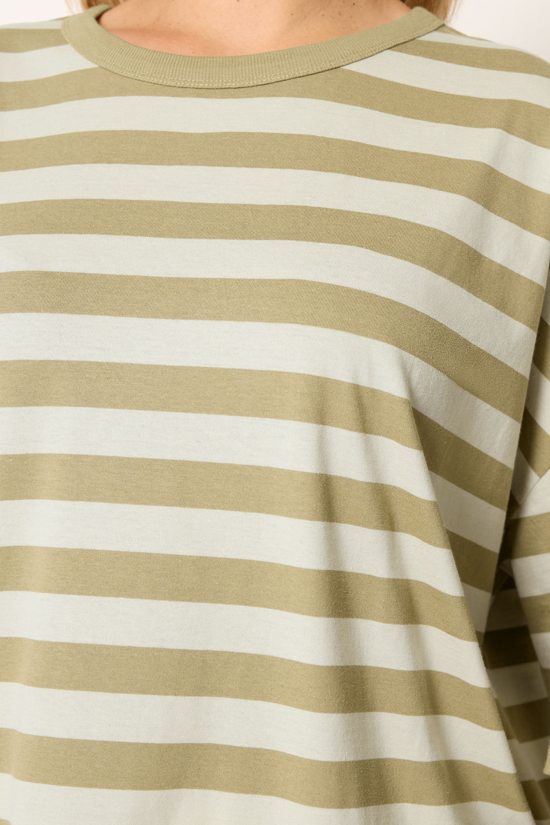 YOURS Plus Size Natural Brown & Cream Boxy T-Shirt | Yours Clothing 4