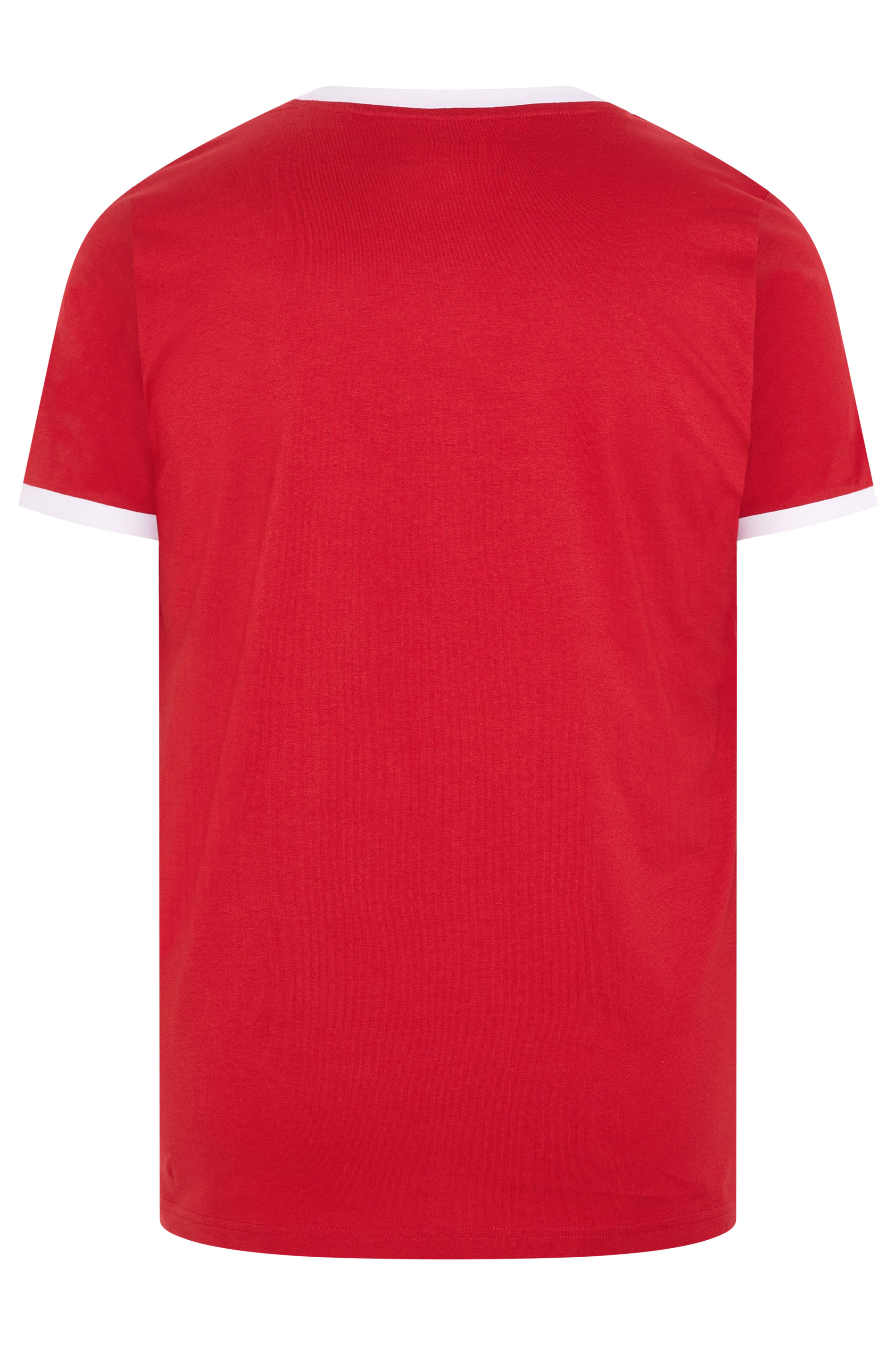 BadRhino Big & Tall Red Ringer T-Shirt | BadRhino 6