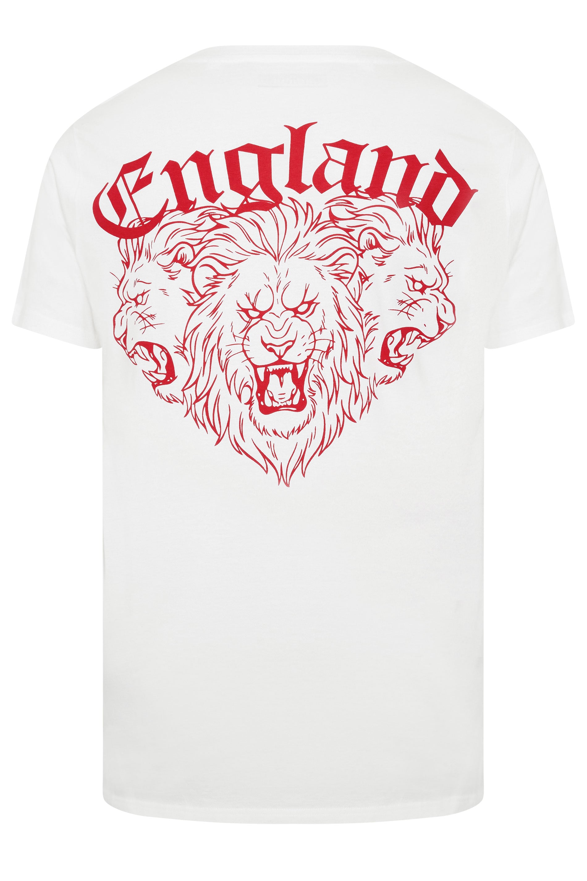 BadRhino Big & Tall White Extra Long England T-Shirt | BadRhino 7